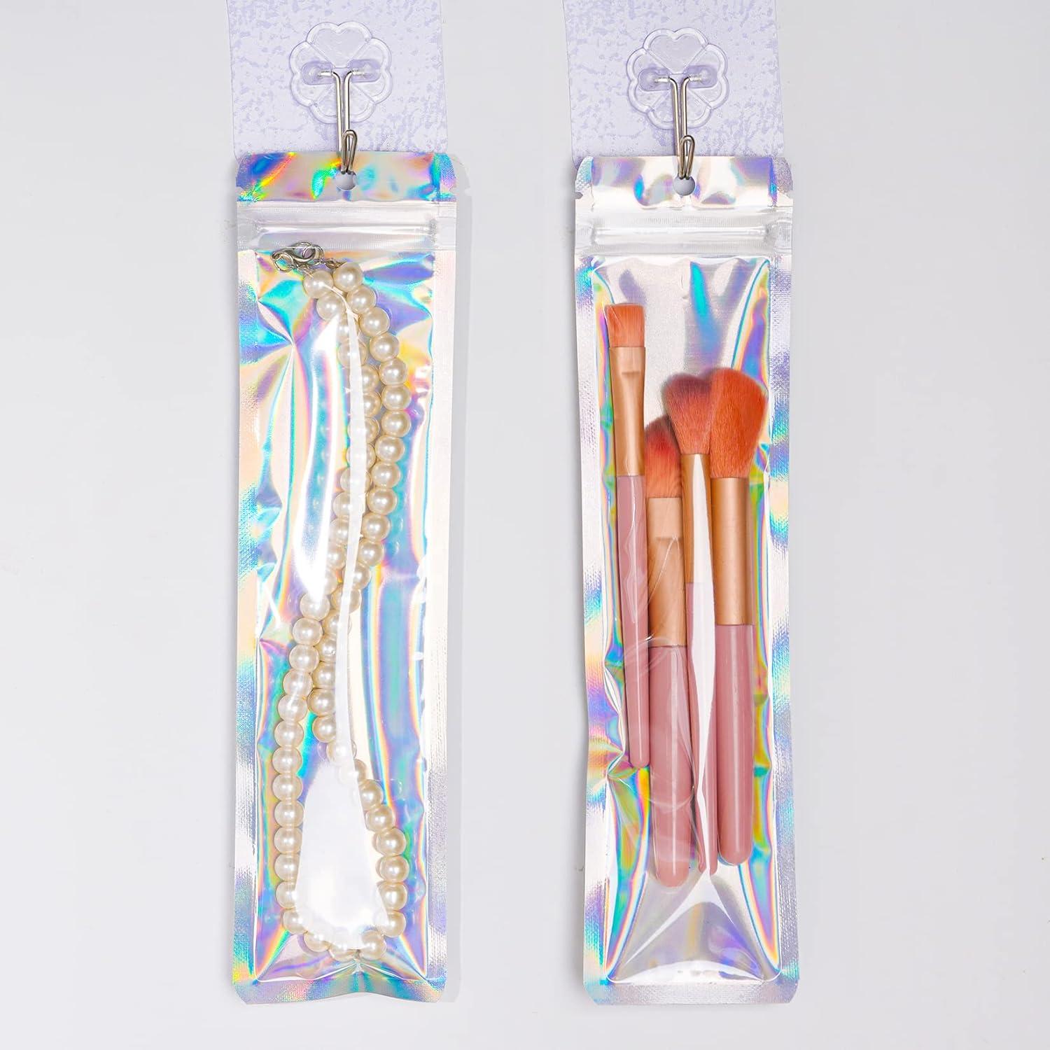 100 Bolsas de Empaque Resellables Hmxpls 6.1x22.9 cm Plateadas