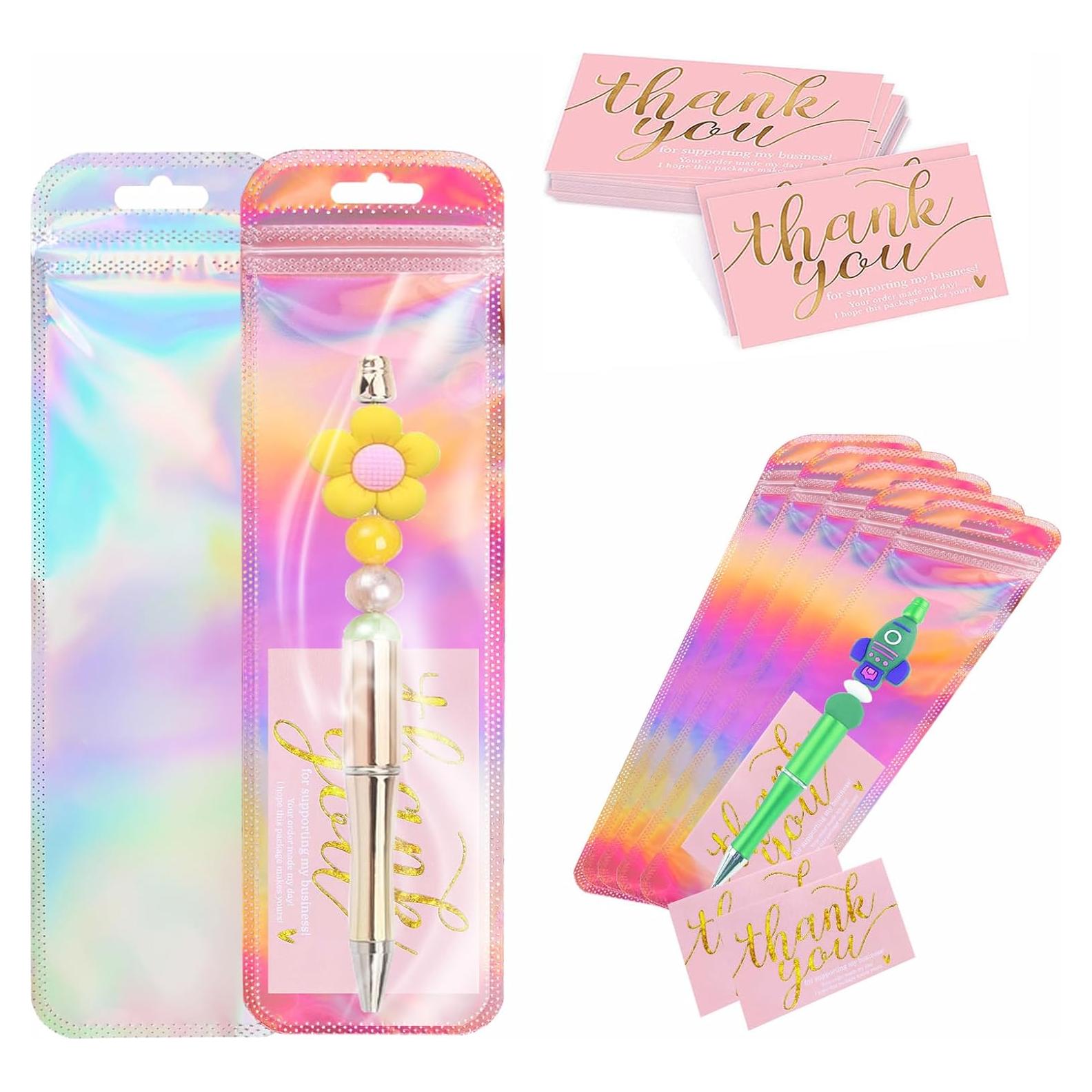 Bolsas de Almacenamiento Holográficas DERUILA 100 Pcs 6.35x22.86 cm