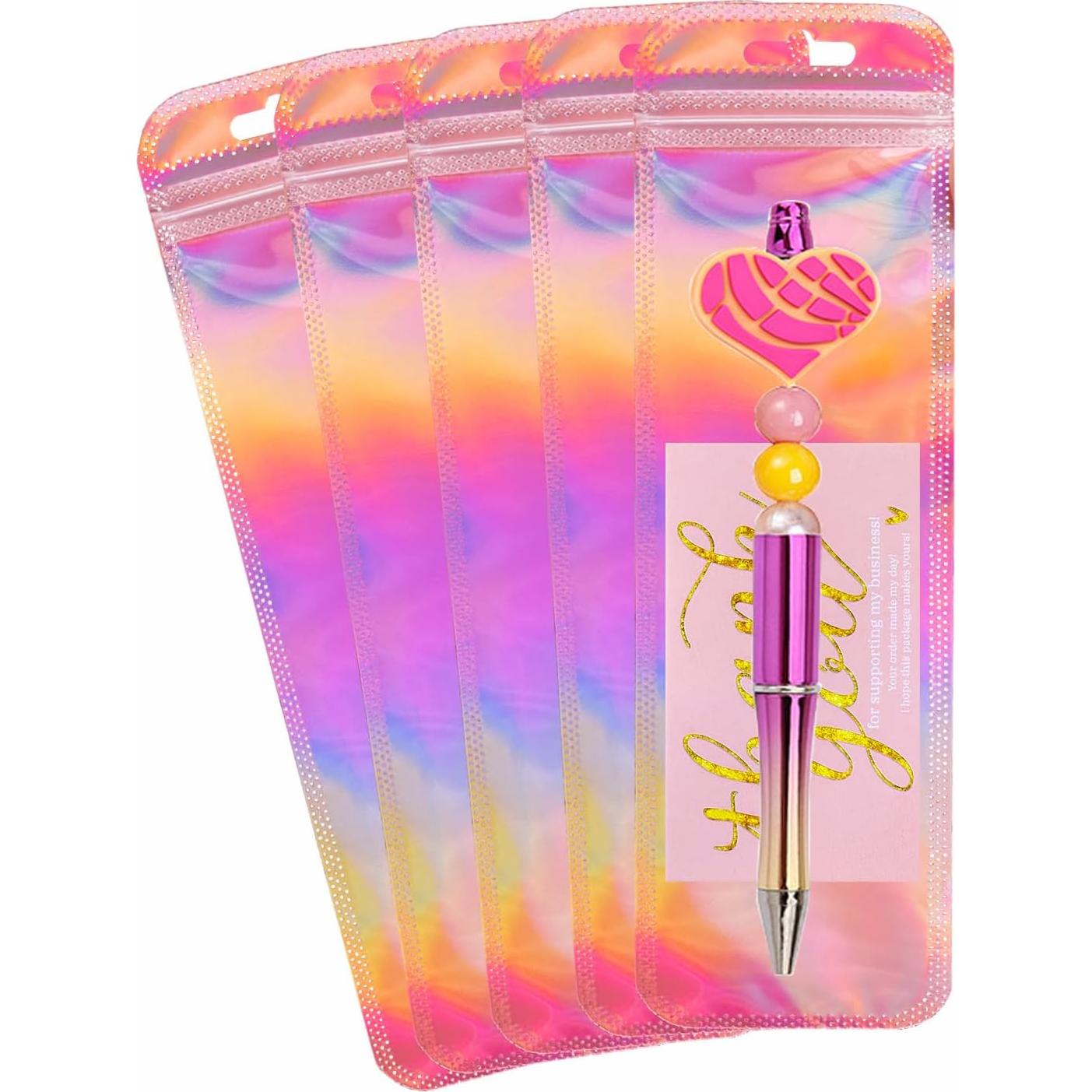 Bolsas de Almacenamiento Holográficas DERUILA 100 Pcs 6.35x22.86 cm