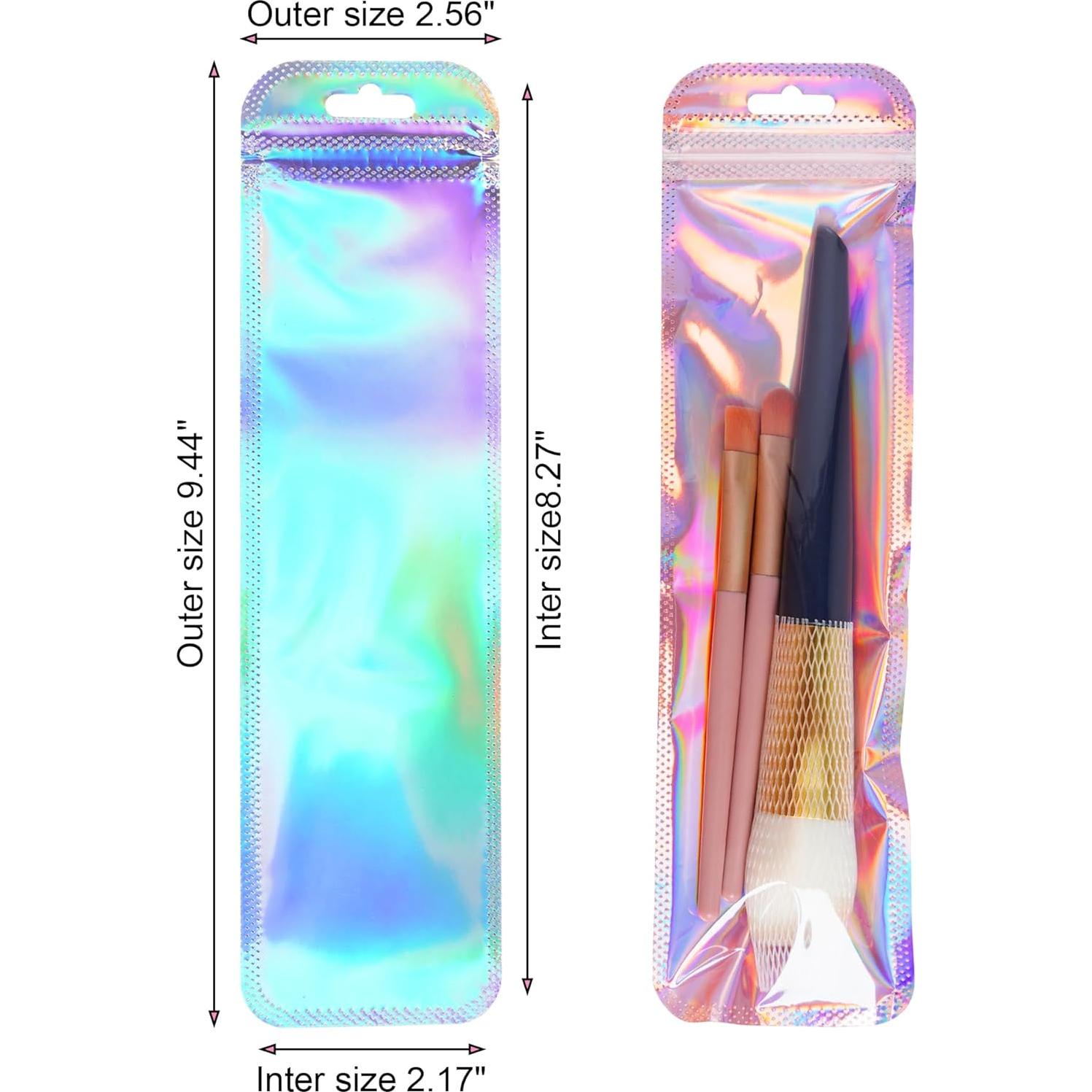 100 Bolsas de Empaque Resellables Hmxpls 6.35x23.88 cm