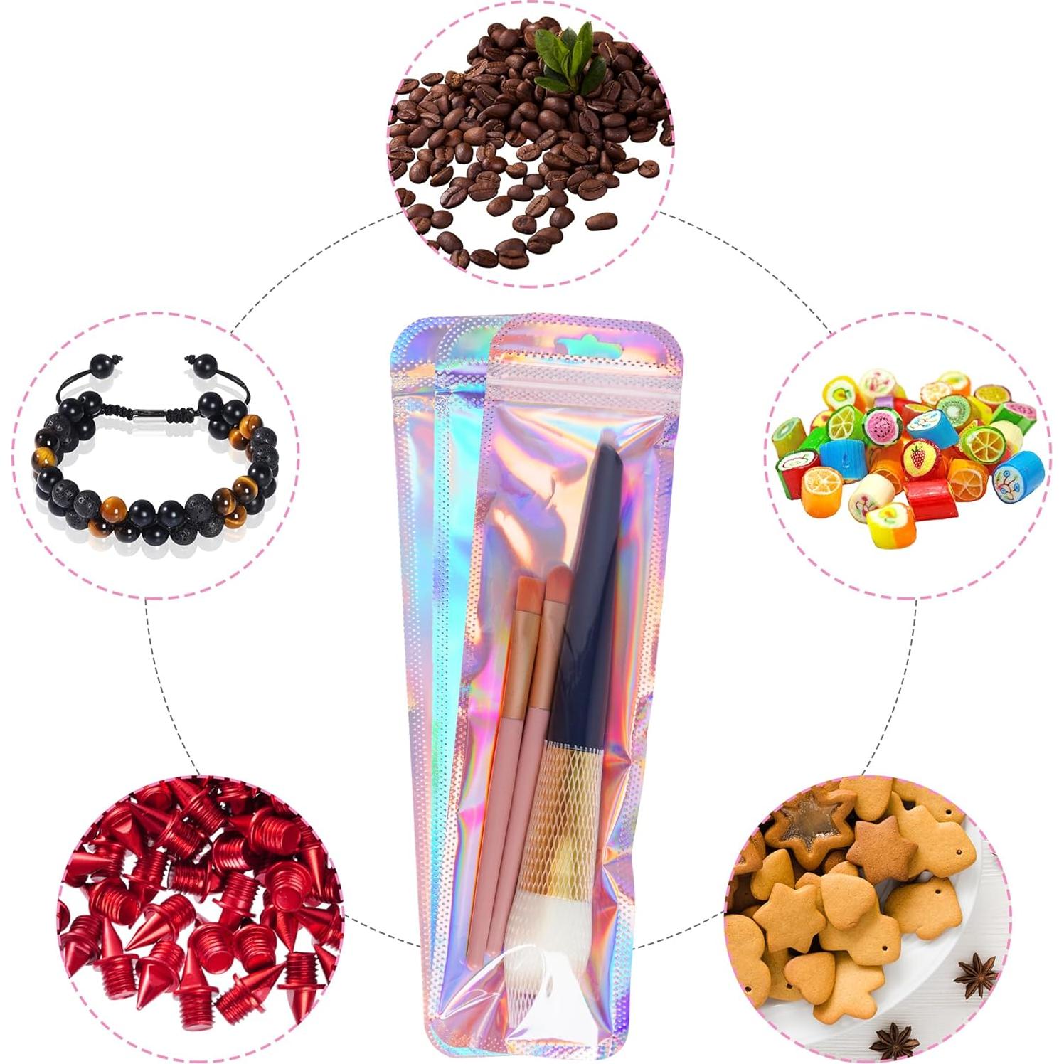 100 Bolsas de Empaque Resellables Hmxpls 6.35x23.88 cm