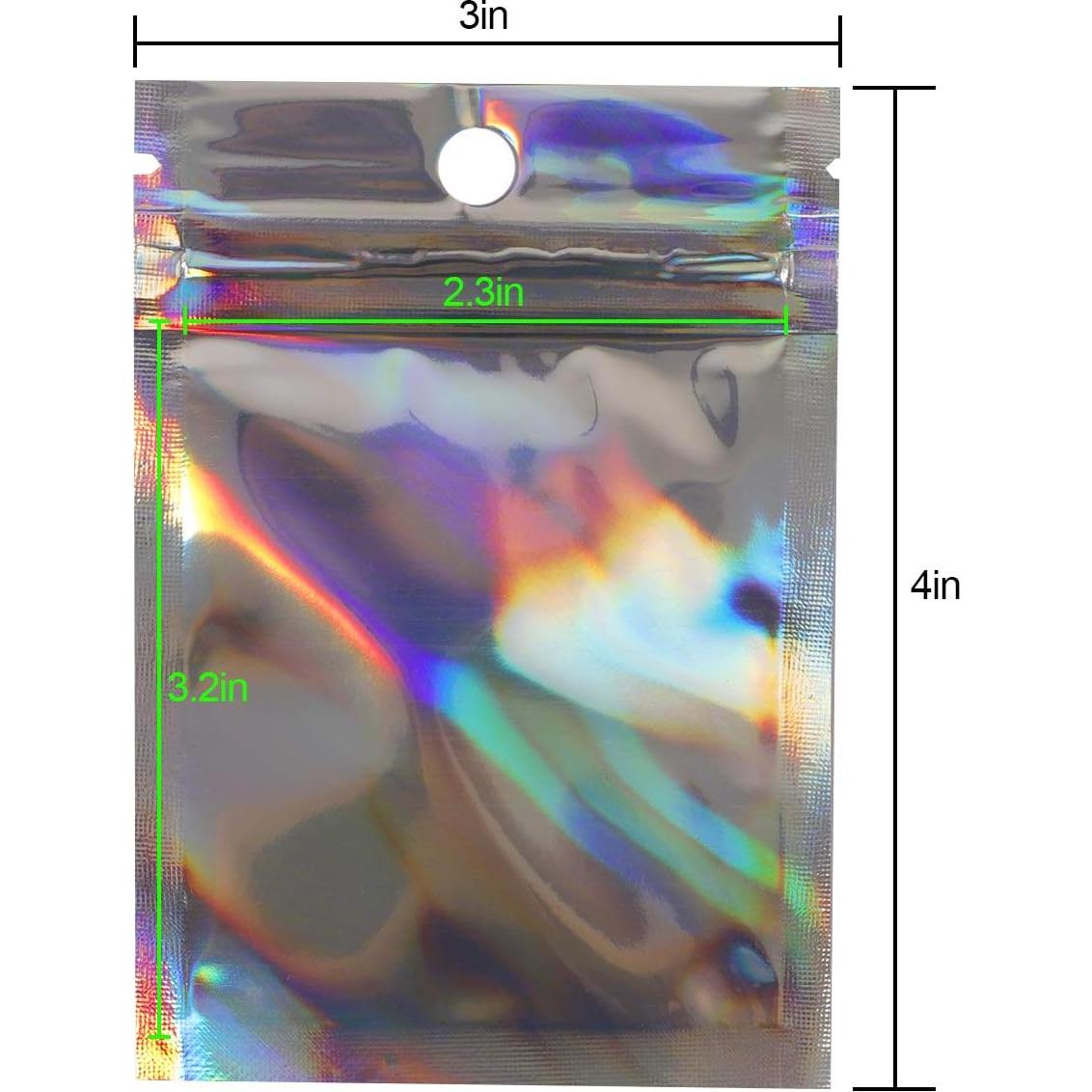 Bolsas Mylar Reutilizables ZOENHOU 300 Pcs 7.62x10.16 cm