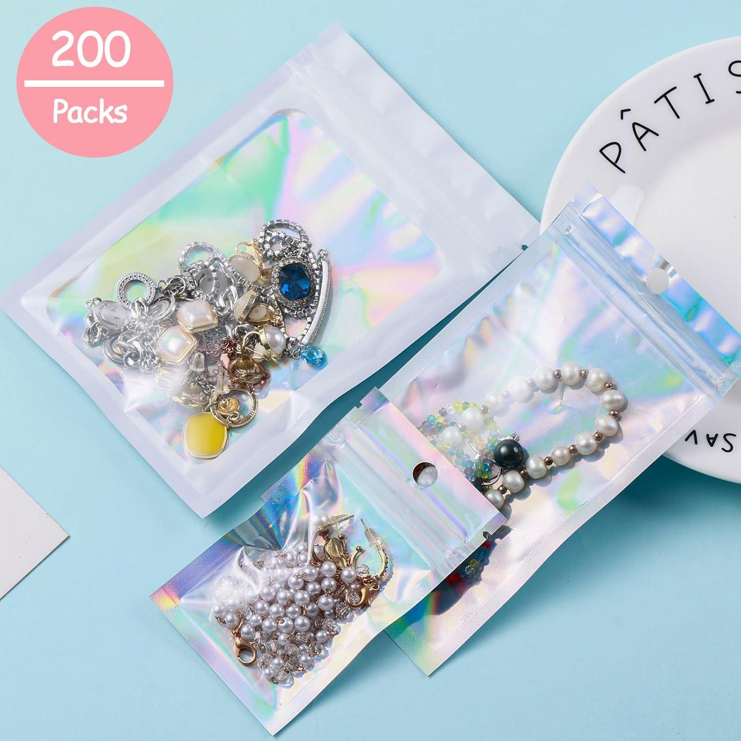 200 Bolsas Mylar Holográficas 10x15 cm Resellables Lucpur