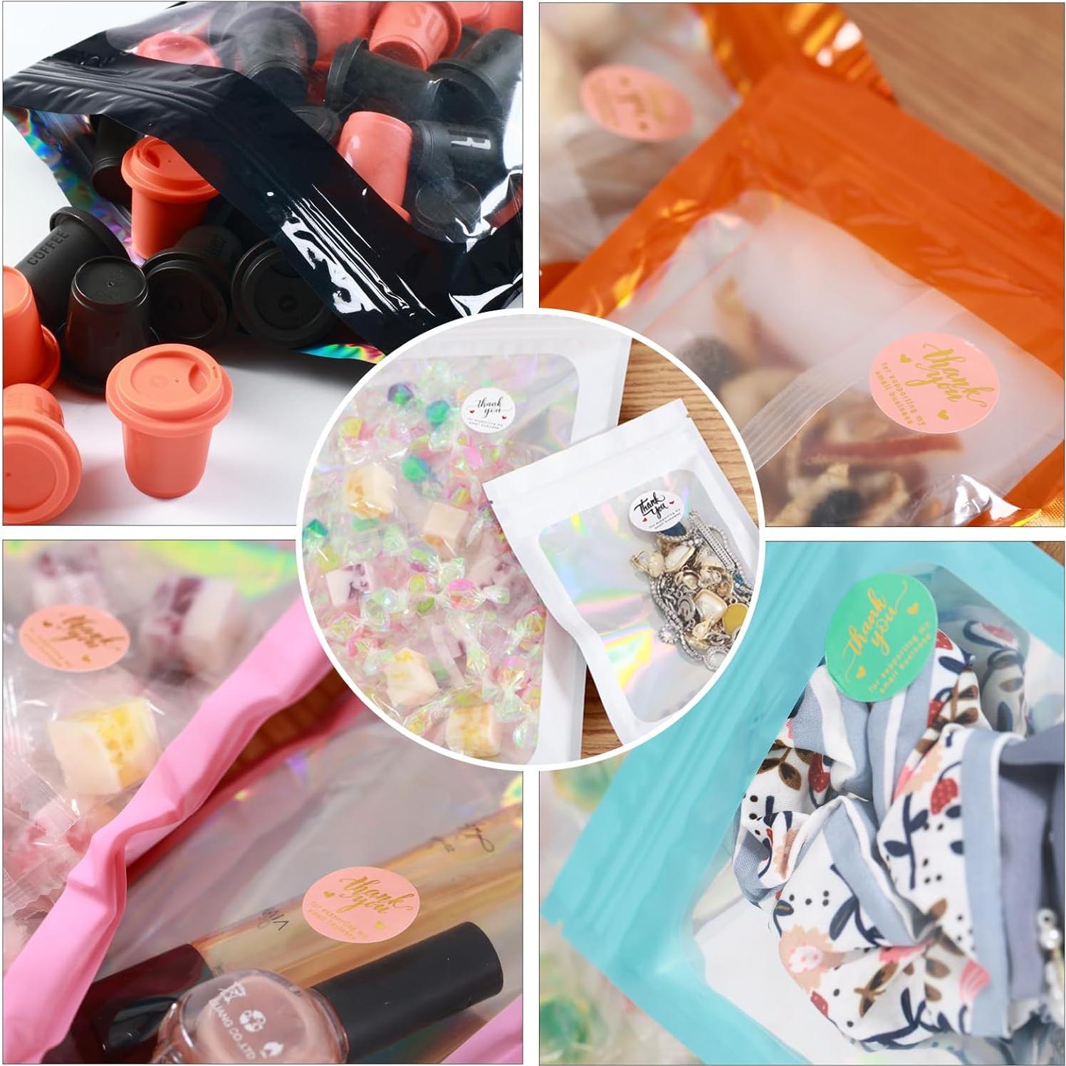 200 Bolsas Mylar Holográficas 10x15 cm Resellables Lucpur