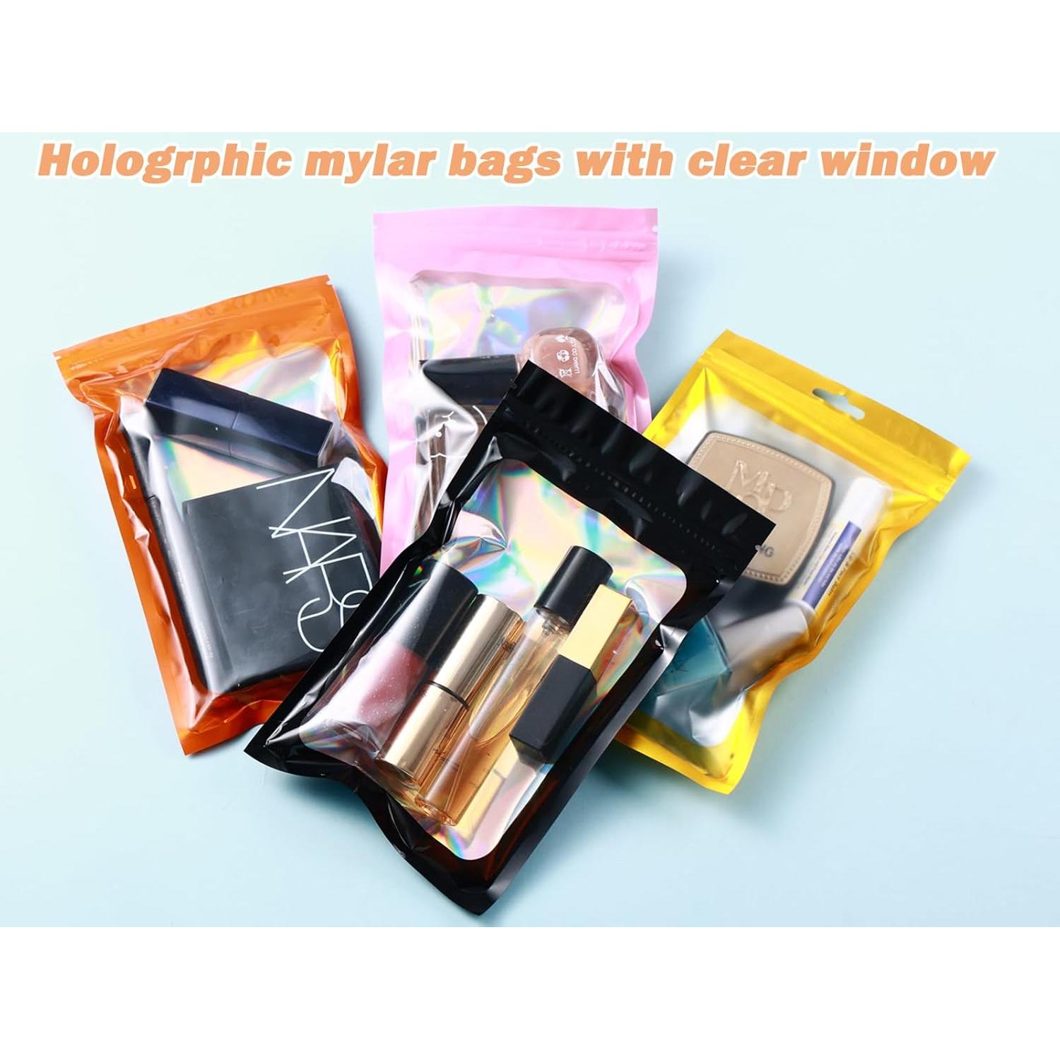 200 Bolsas Mylar Holográficas 10x15 cm Resellables Lucpur