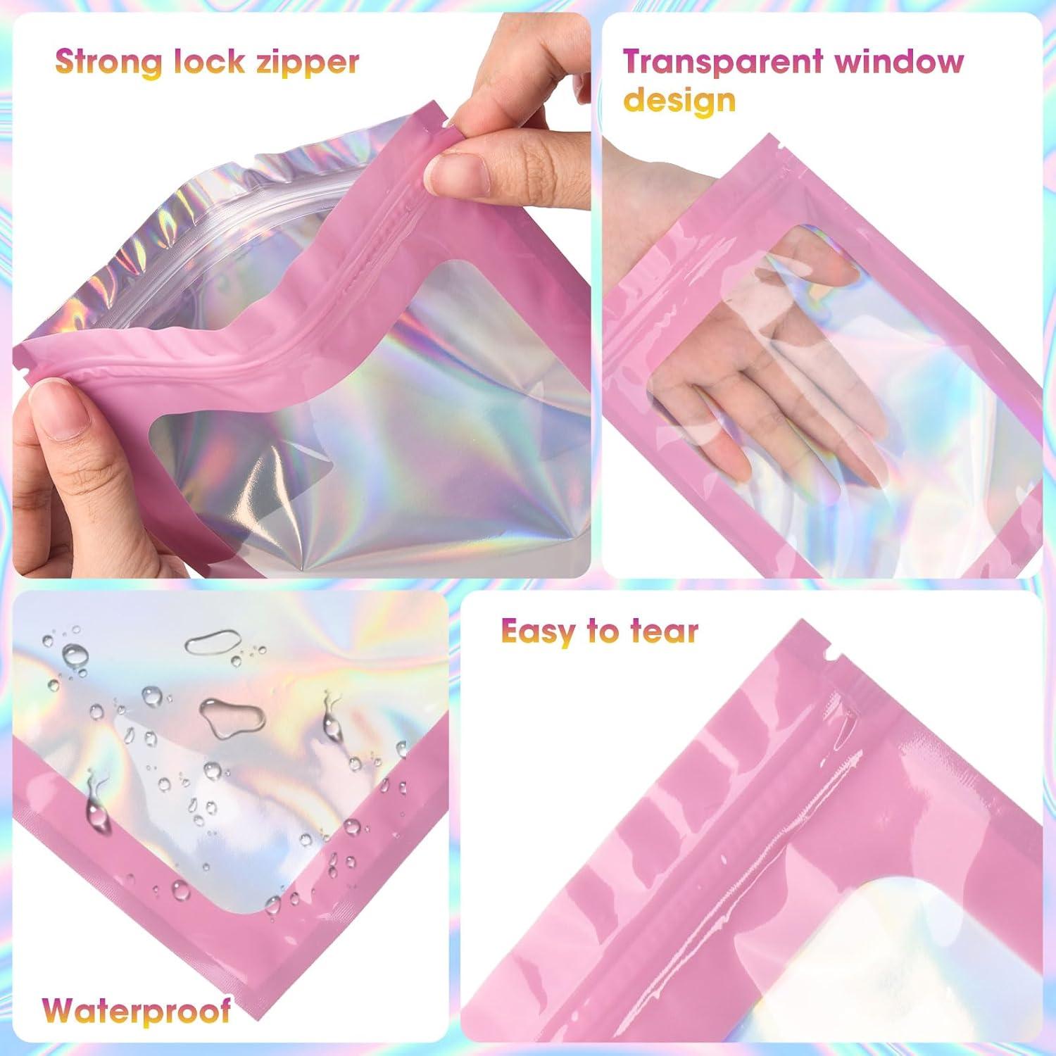 120 Bolsas Mylar Reutilizables Olores ODDIER 13.5x19.5cm Rosa