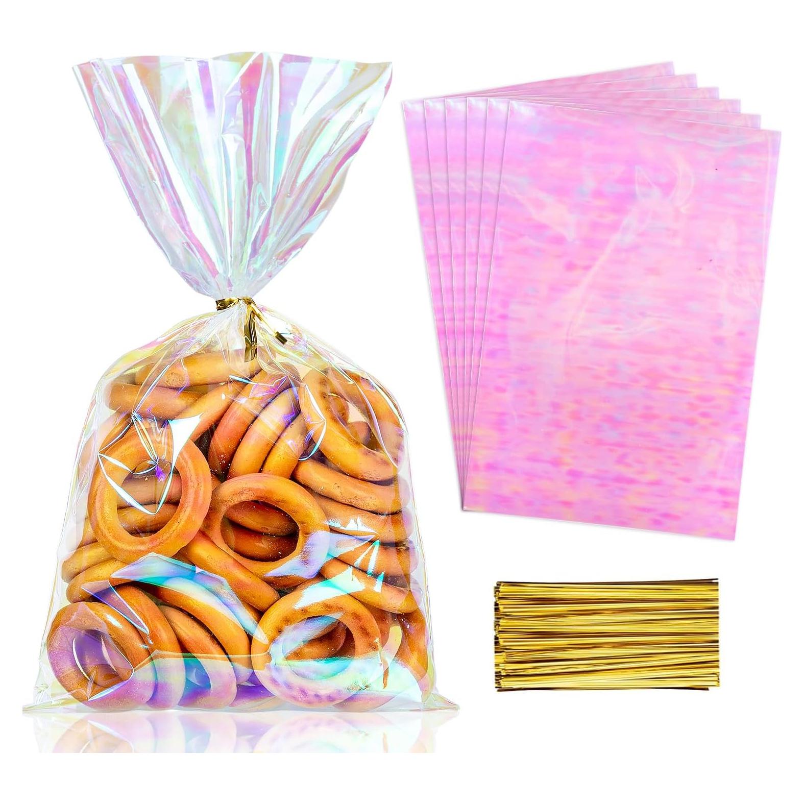 Bolsas de Celofán Iridiscentes Labeol 100pcs 15.24x22.86cm