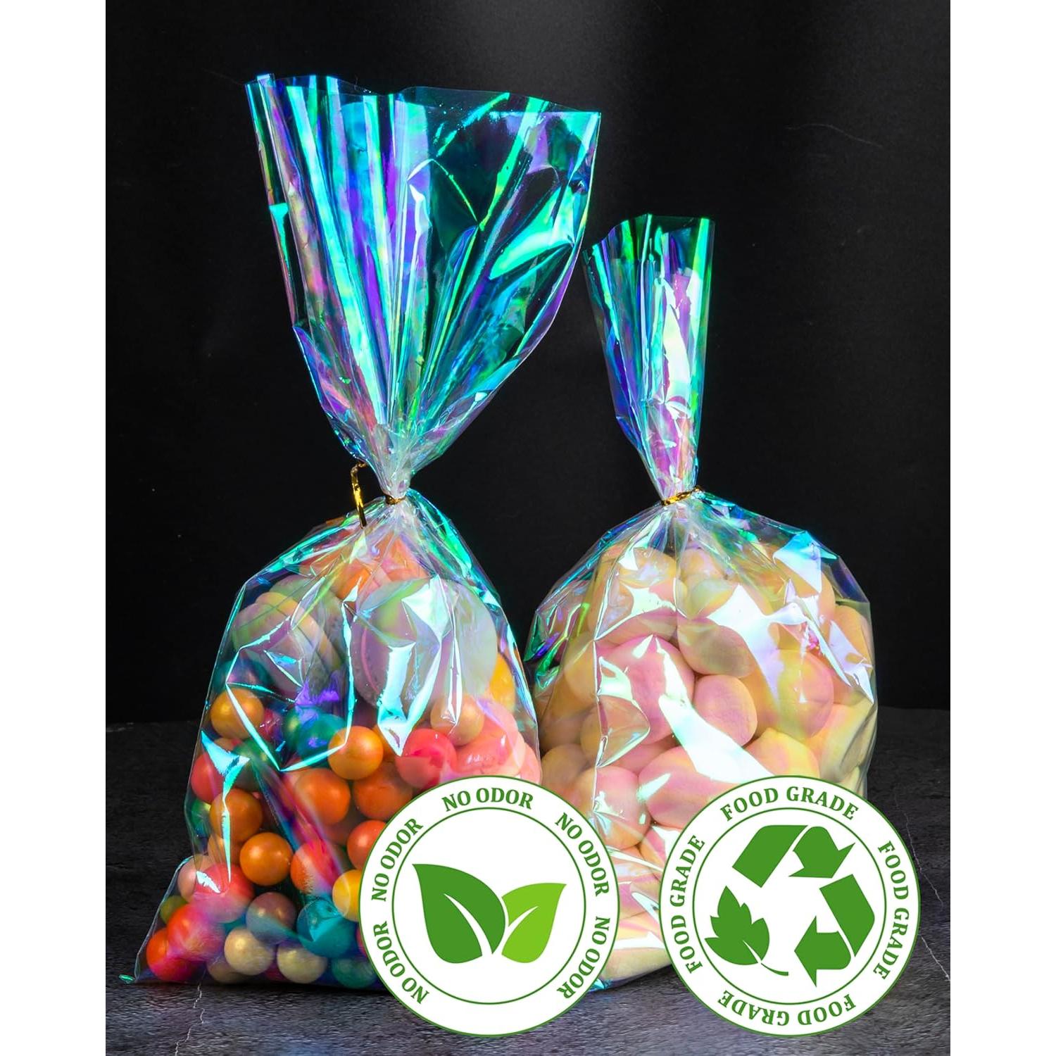Bolsas de Celofán Iridiscentes Labeol 100pcs 15.24x22.86cm