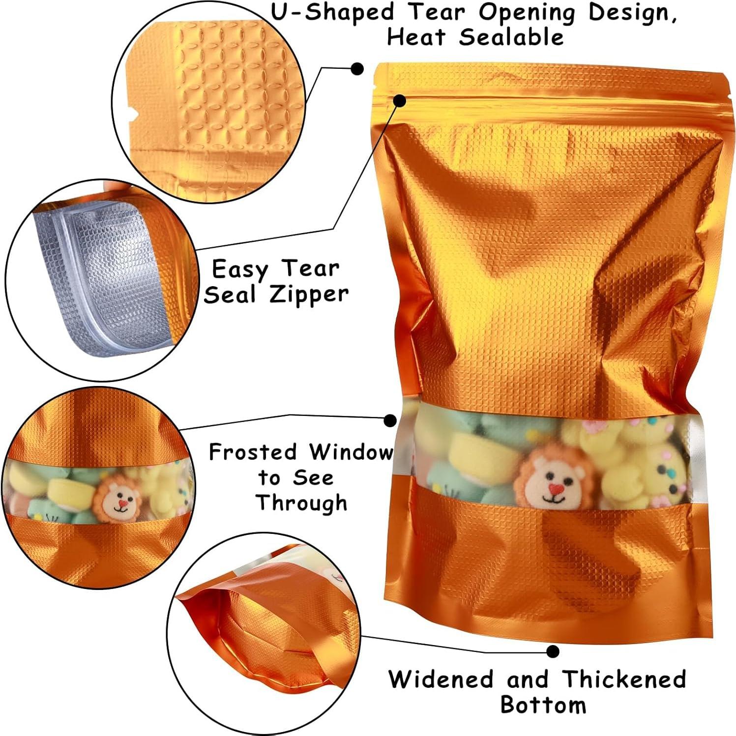 150 Bolsas Mylar Reutilizables 4x6 Circloophs a Prueba de Olores