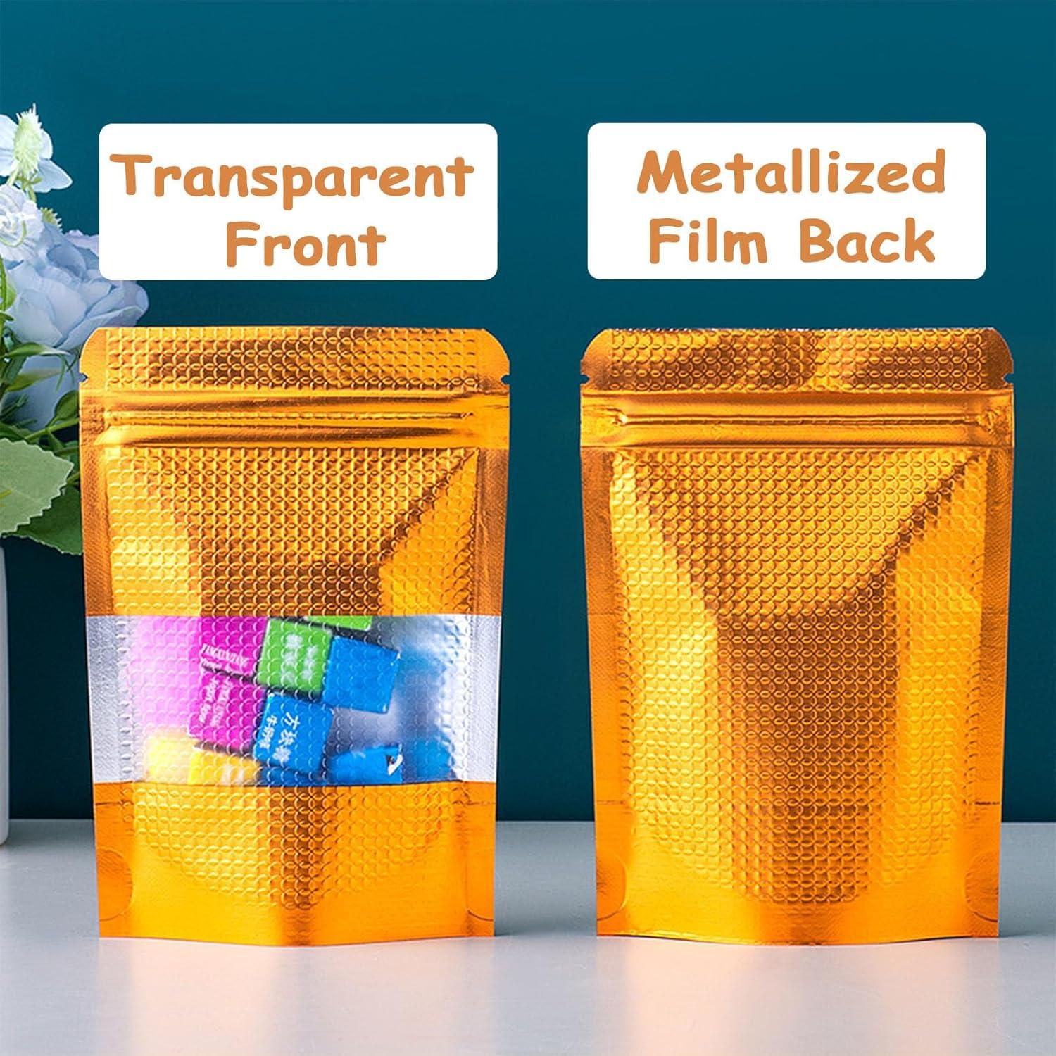 150 Bolsas Mylar Reutilizables 4x6 Circloophs a Prueba de Olores