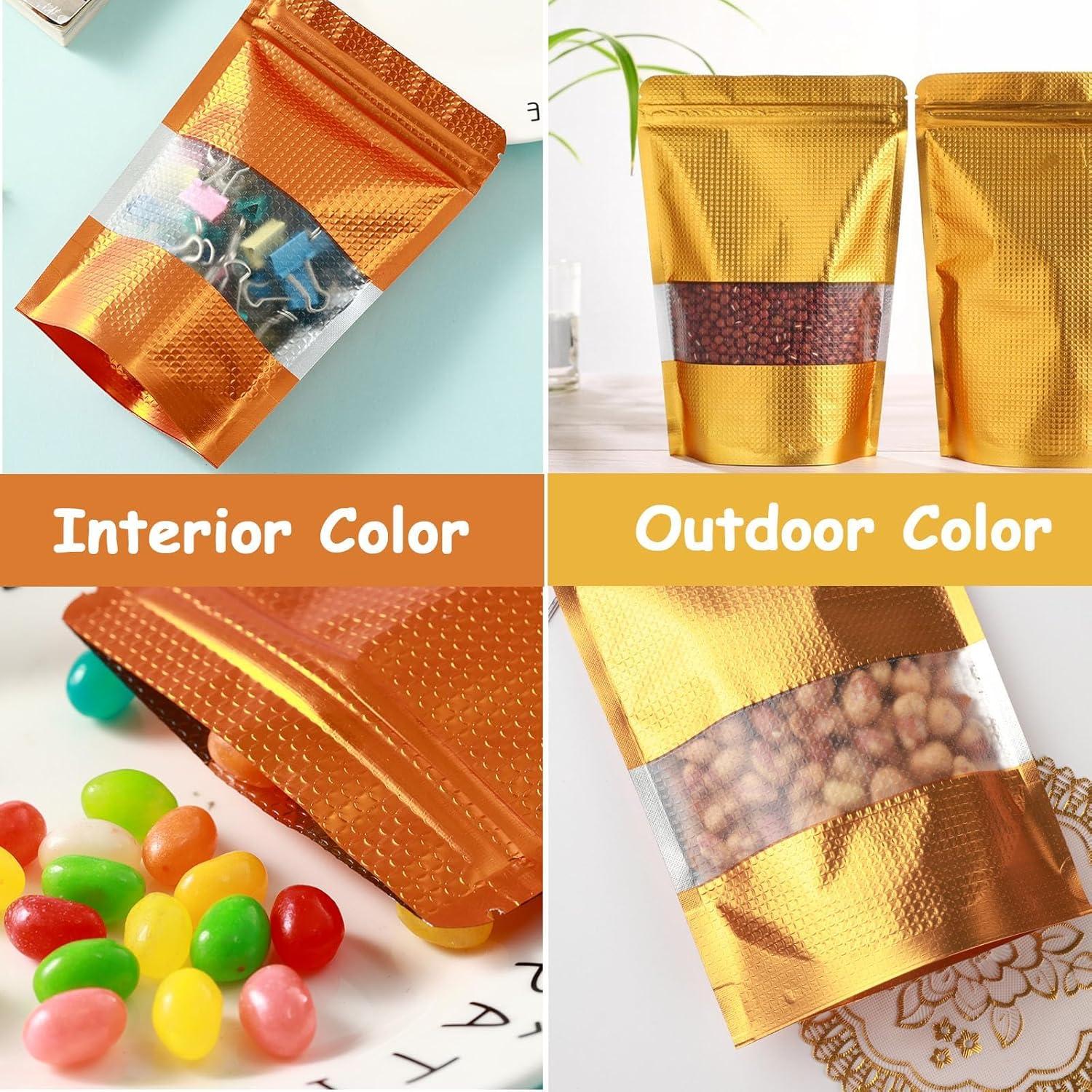 150 Bolsas Mylar Reutilizables 4x6 Circloophs a Prueba de Olores