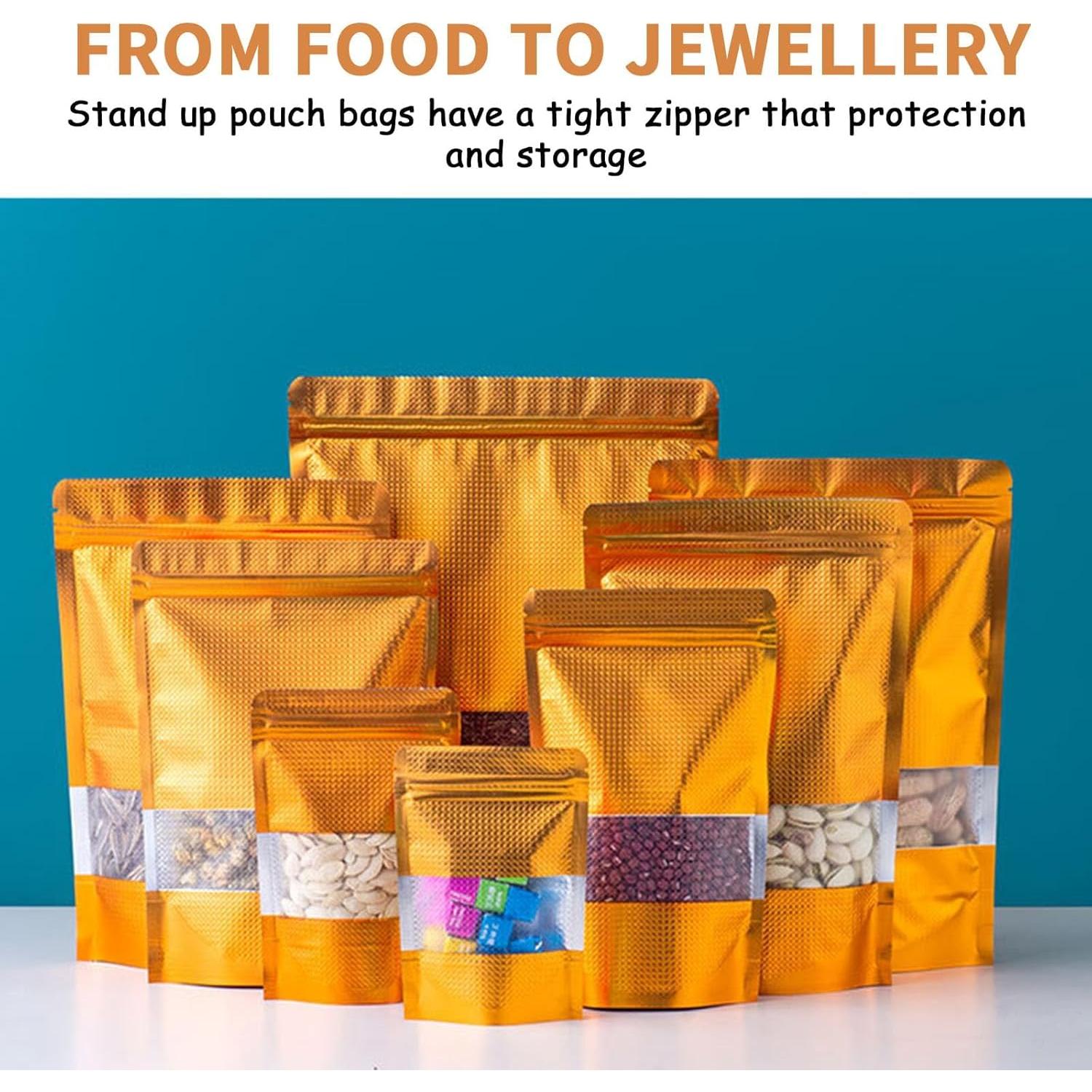 150 Bolsas Mylar Reutilizables 4x6 Circloophs a Prueba de Olores