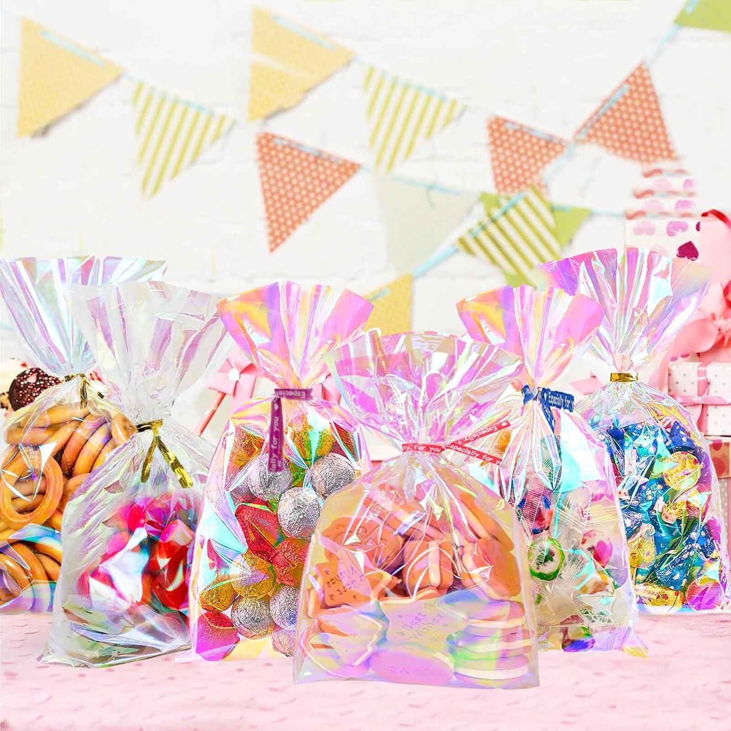 Bolsas de Celofán Iridiscentes Prxififeq 100PC 15x23 cm