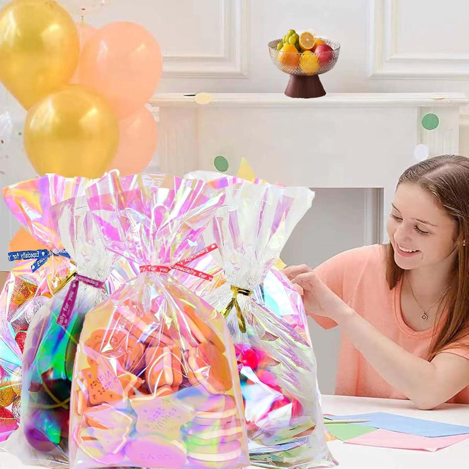 Bolsas de Celofán Iridiscentes Prxififeq 100PC 15x23 cm