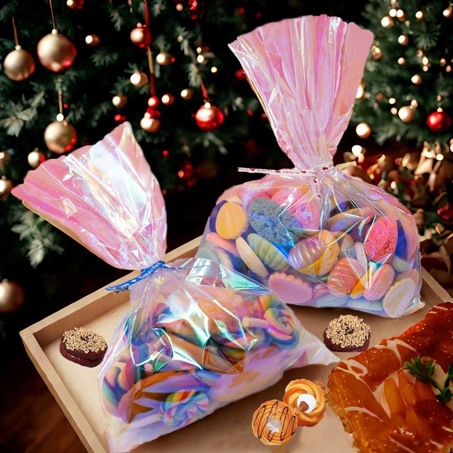 Bolsas de Celofán Iridiscentes Prxififeq 100PC 15x23 cm