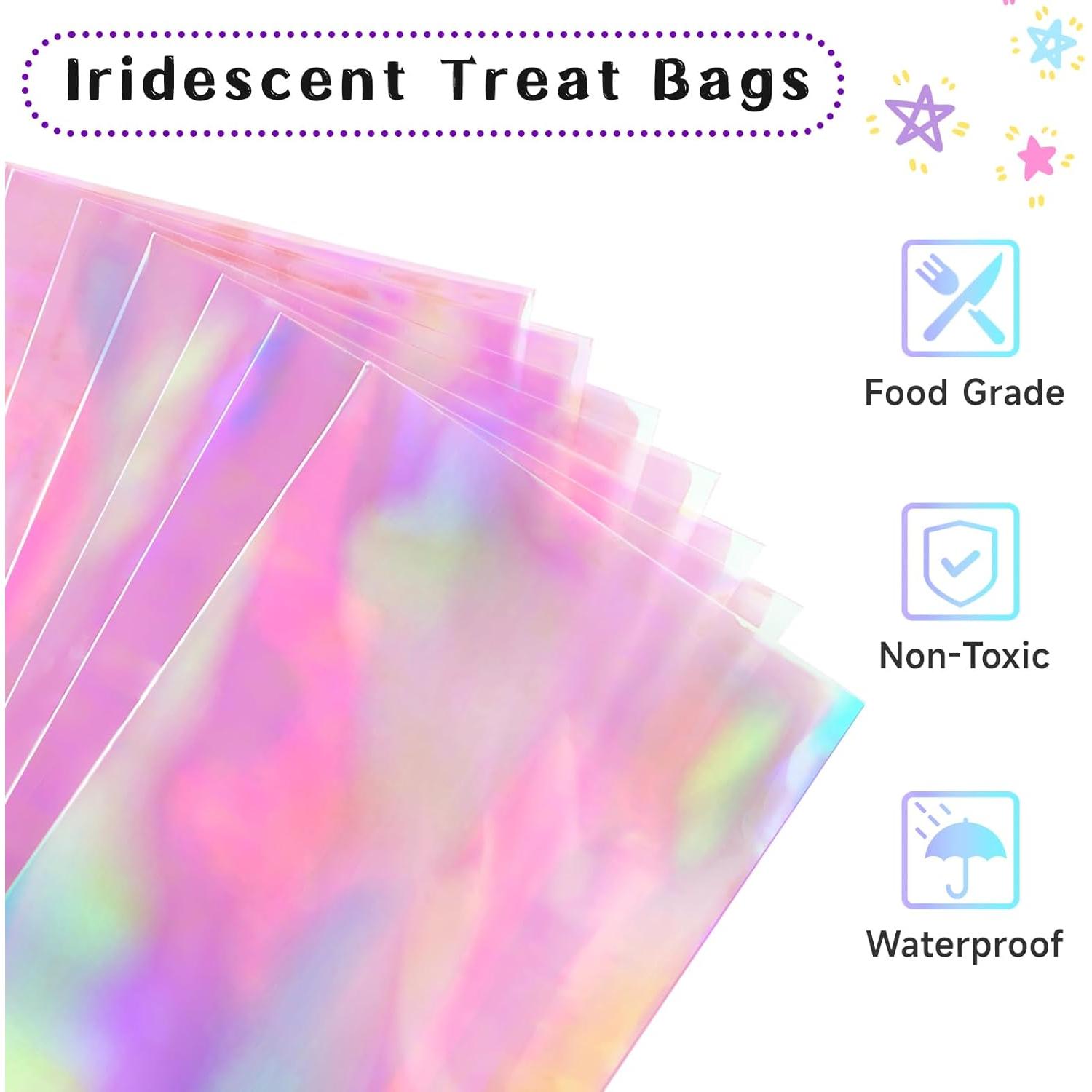 Bolsas de Celofán Iridiscentes Ohuimrt 100 PCS 10x24 cm y 12x28 cm