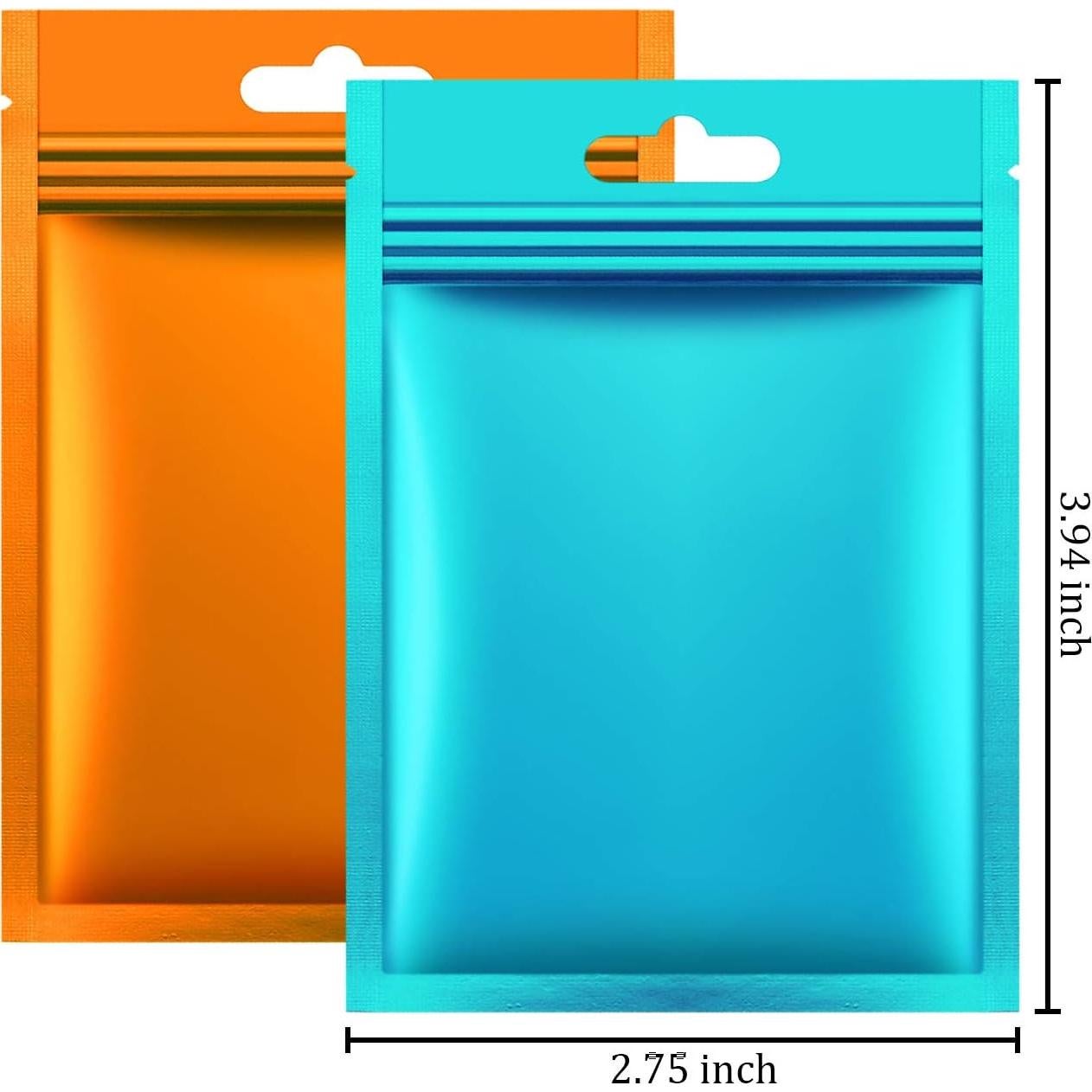 Bolsas de Aluminio Re sellables Hestya 200 Piezas 7x10 cm