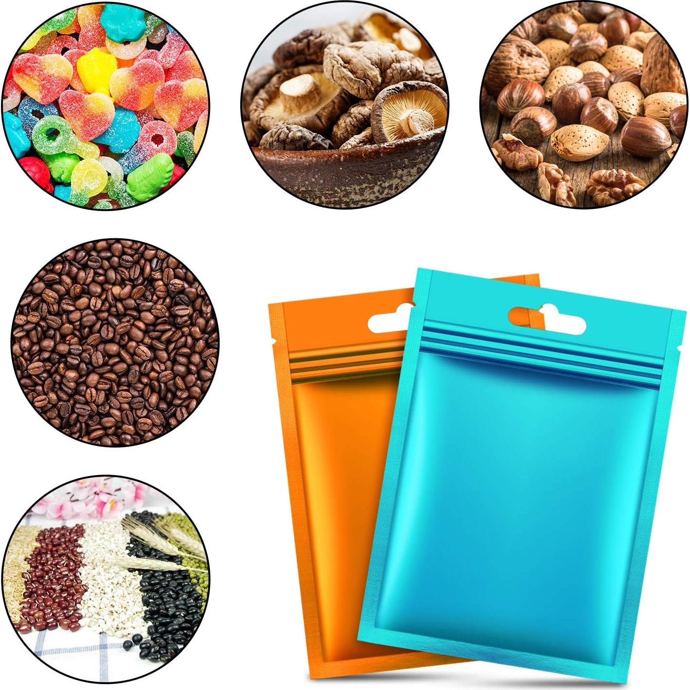 Bolsas de Aluminio Re sellables Hestya 200 Piezas 7x10 cm