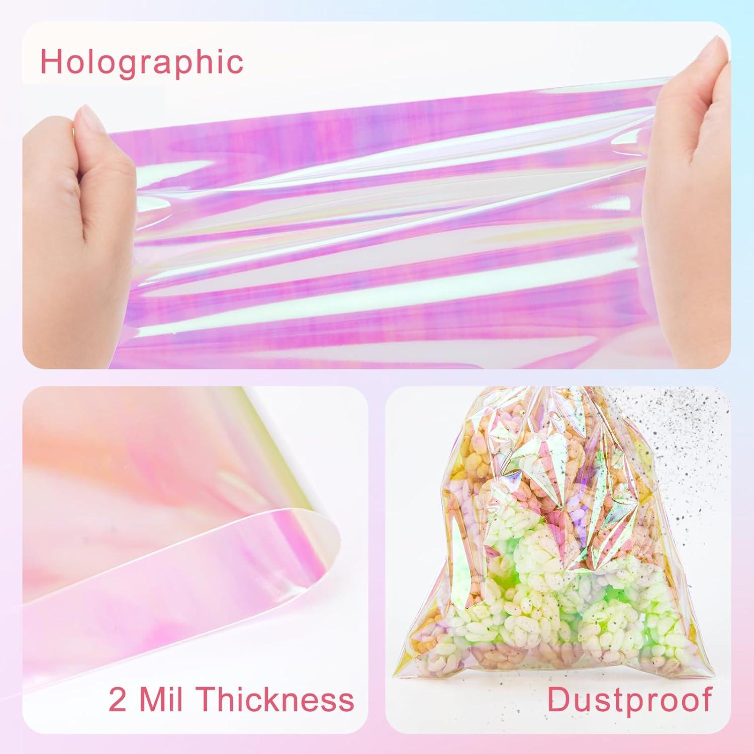 160 Bolsas de Celofán Iridiscentes 15.24x22.86 cm Aubeco