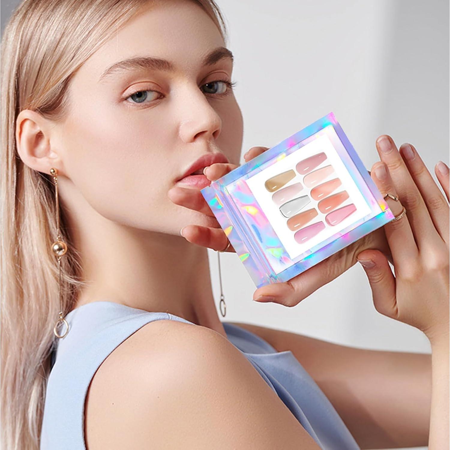 Set 200 Bolsas Empaque Uñas Holográficas SUEolmo Pequeñas