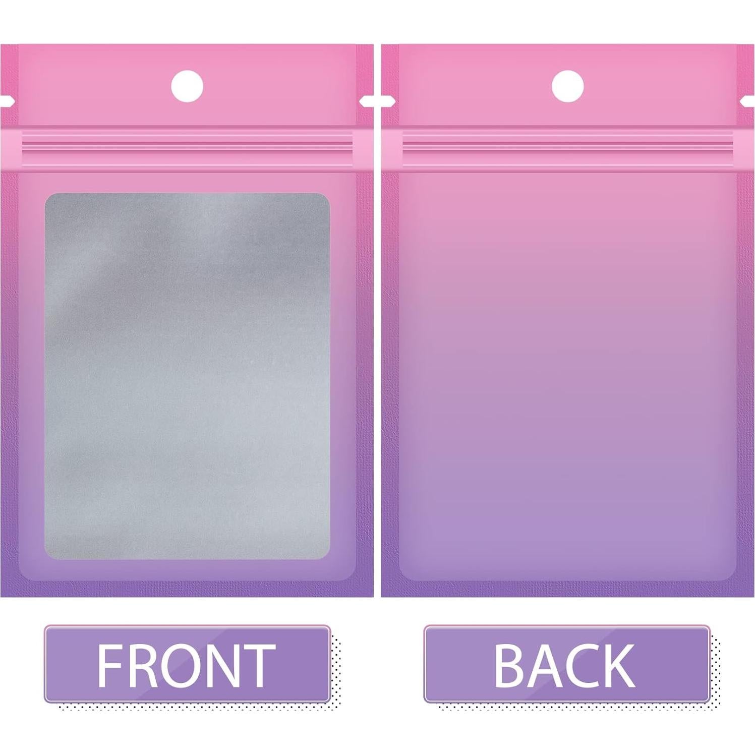 Bolsas Reutilizables Mylar FUNFERY 100 Pcs 7.87x11.94 cm Rosa