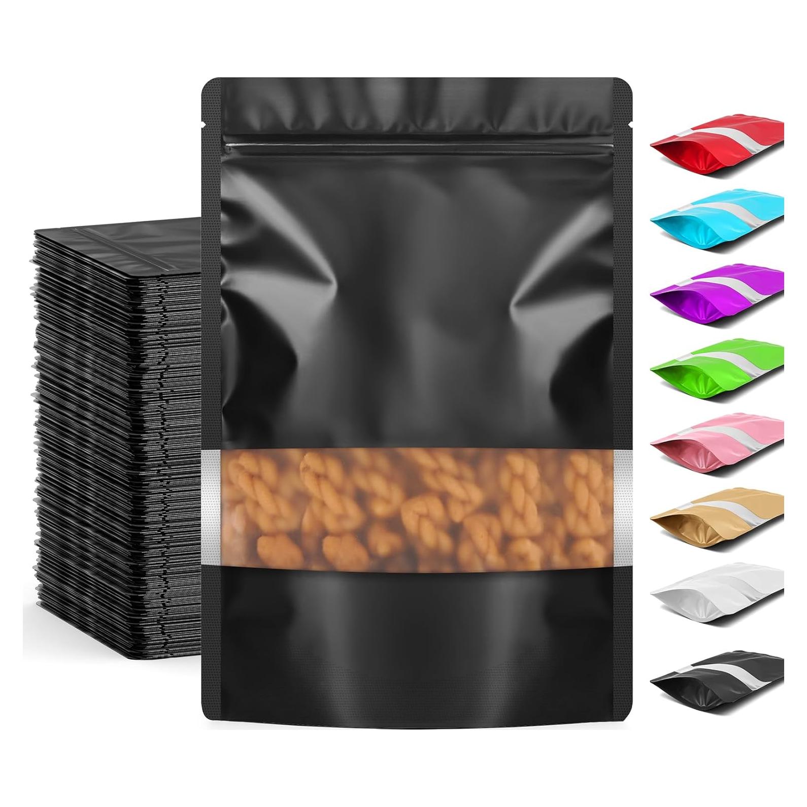 Bolsas Mylar Transparentes FUNFERY 100 Pcs 3.5x13 cm a Prueba de Olores