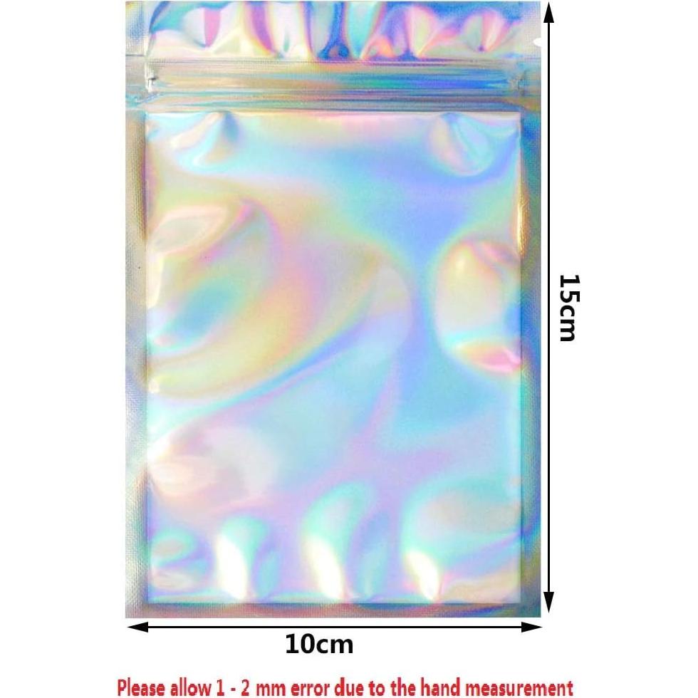 100 Bolsas Reutilizables a Prueba de Olores Tayfremn 10x15 cm