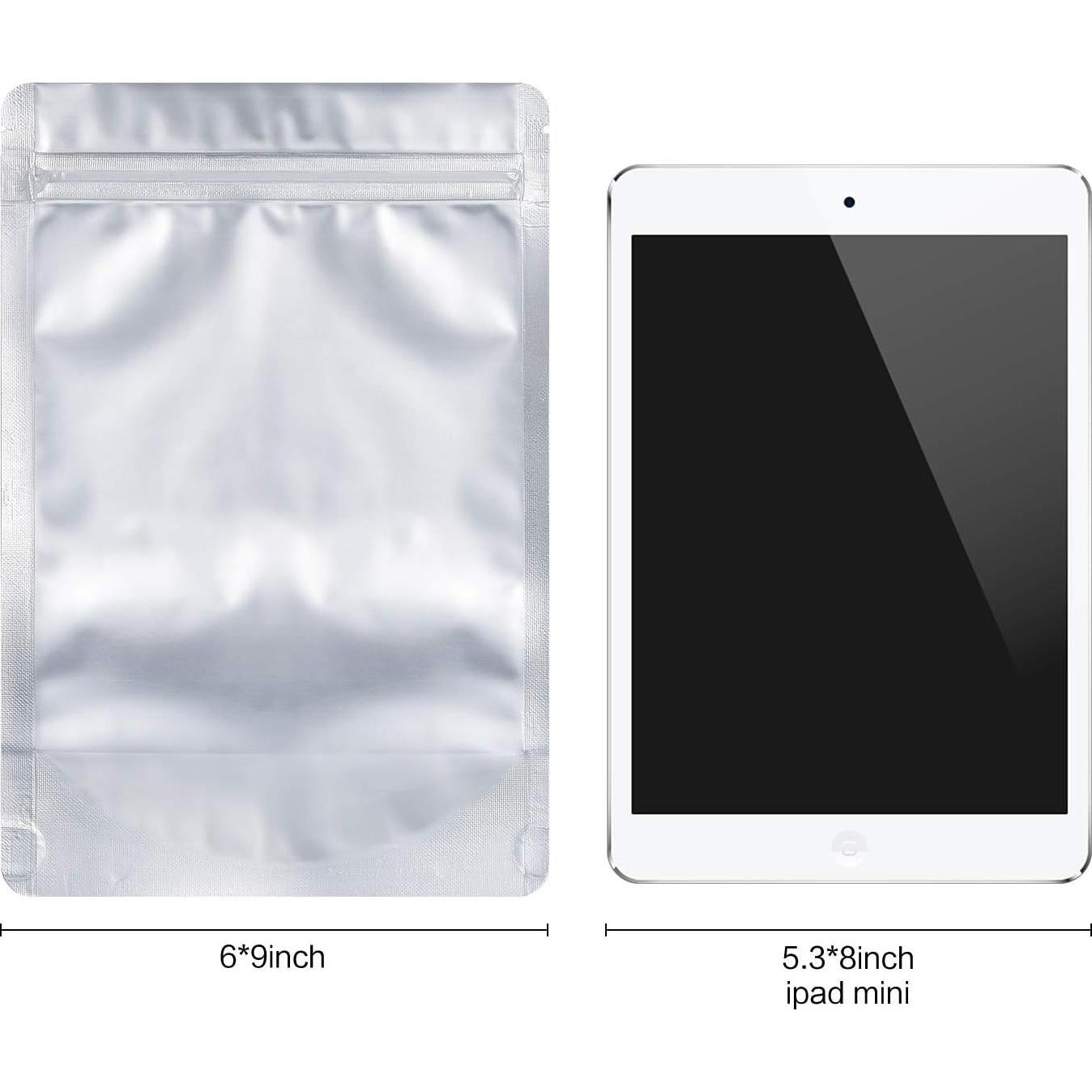 Bolsas Mylar Resellables LZLPACKING 100 Piezas 15x23 cm