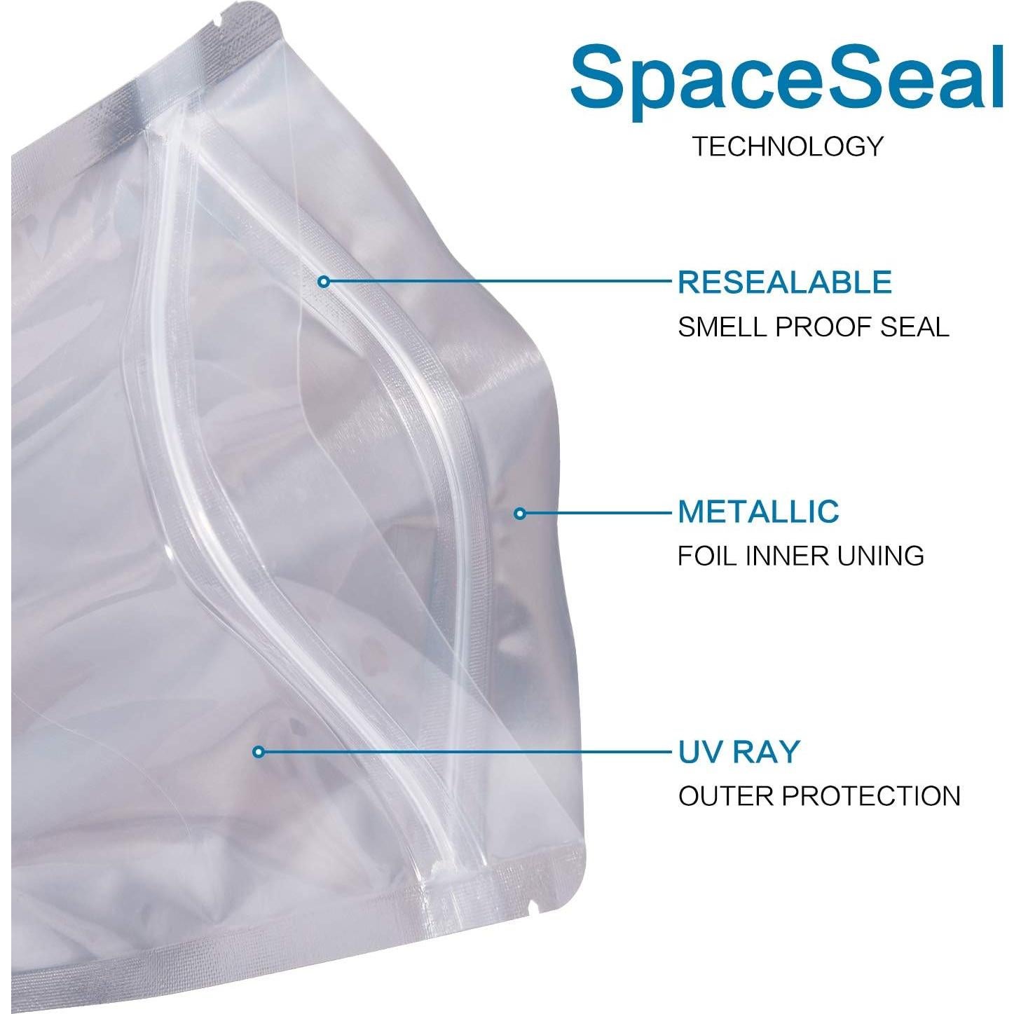 Bolsas Mylar Resellables LZLPACKING 100 Piezas 15x23 cm