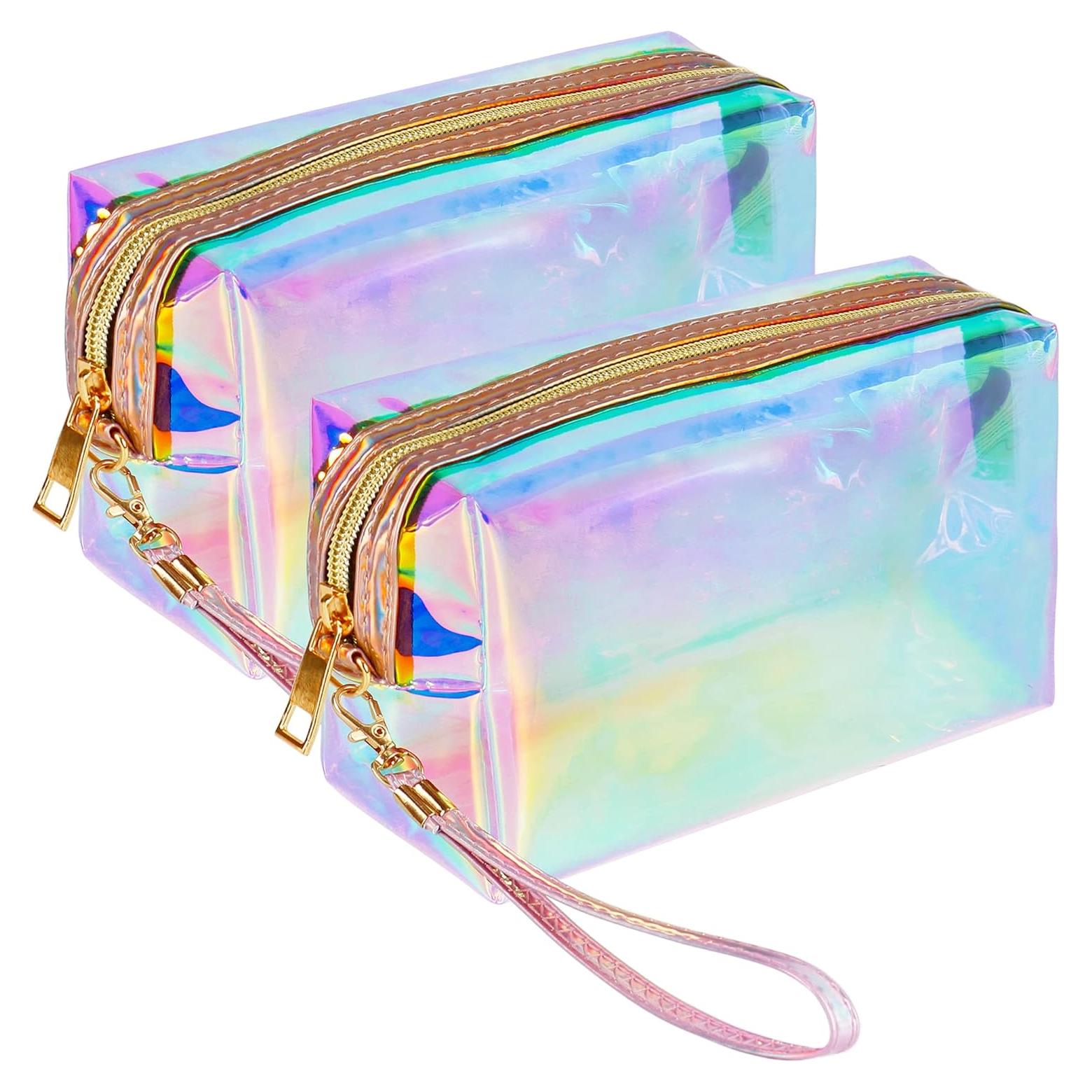 Paquete 2 Bolsas de Maquillaje Holográficas HRX 18.5x10.5x6 cm