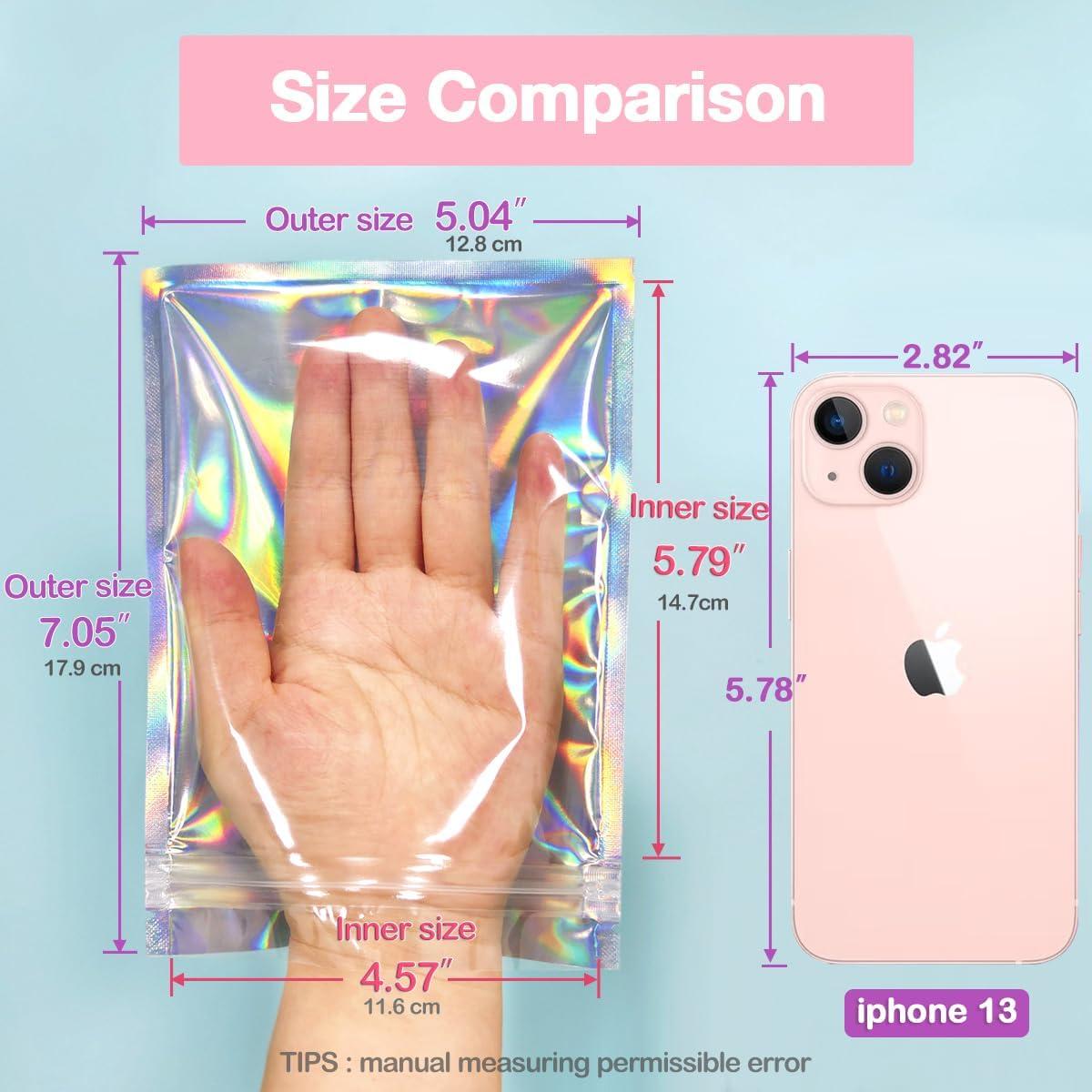 Bolsas Reutilizables Holográficas Trunple 12.7x17.8 cm