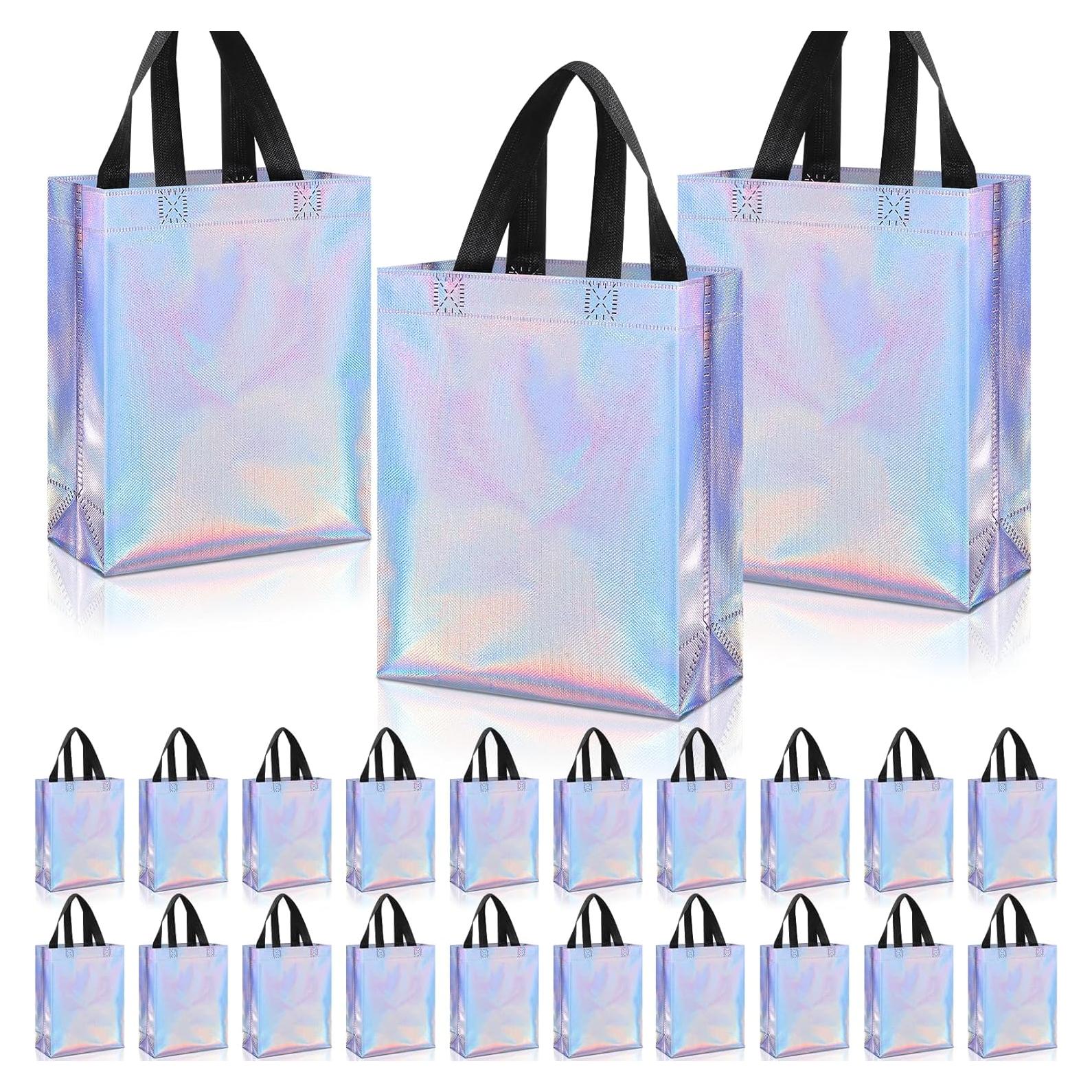Bolsas de Regalo Iridiscentes Sadnyy 48 Piezas 20x10x25 cm