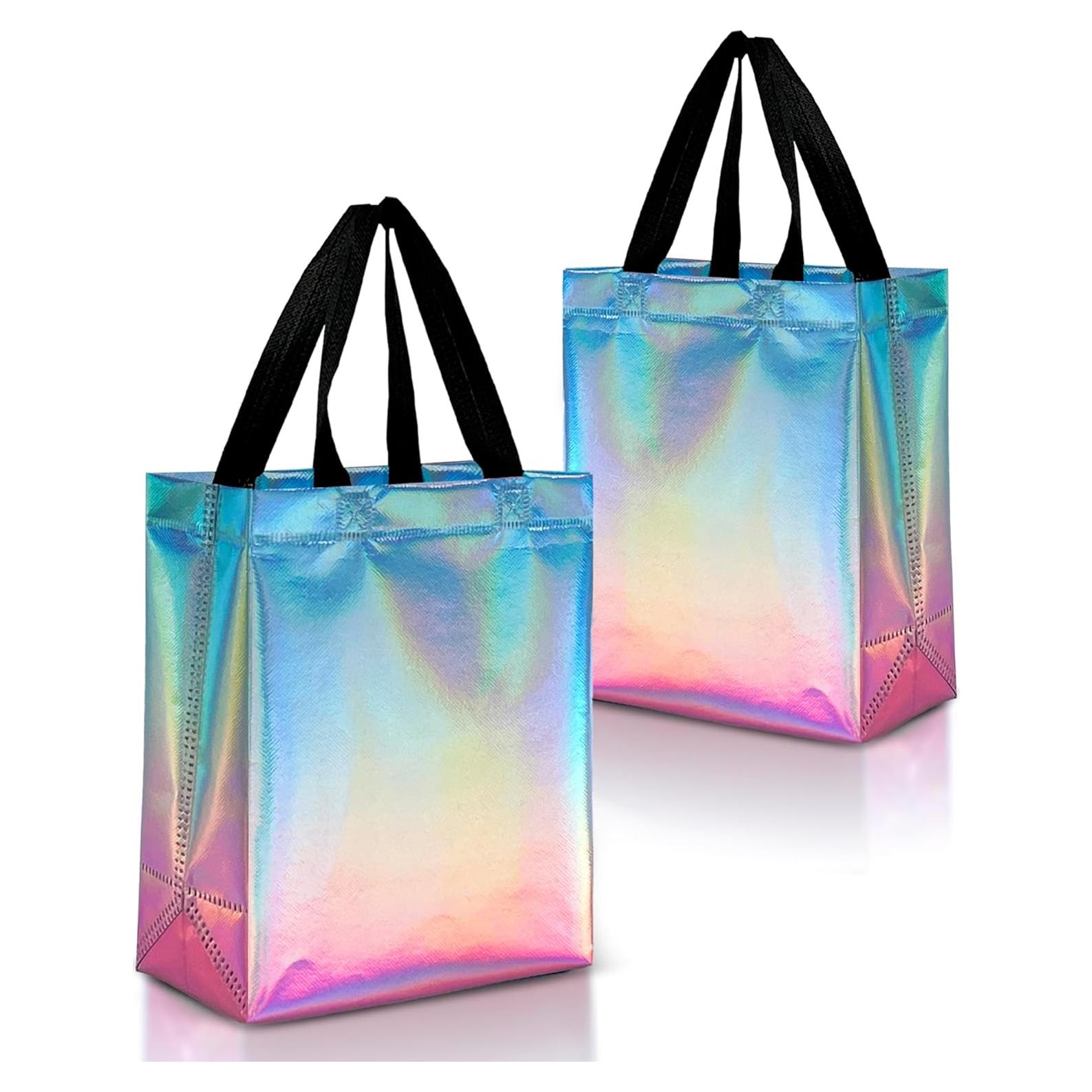 Bolsas de Regalo Reutilizables Nush Nush Gradiente Aqua-Rosa - Set 12