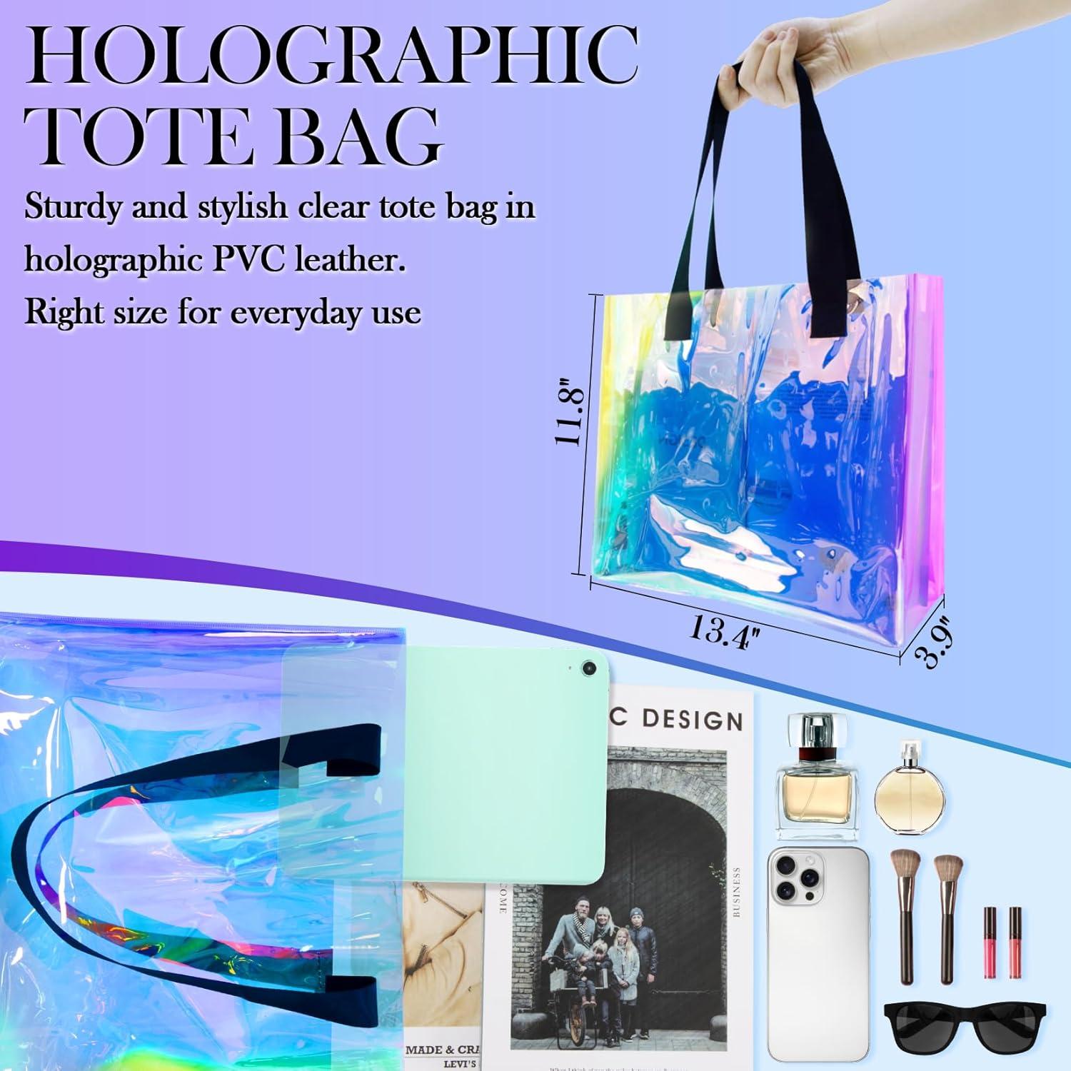 Bolsa Tote Holográfica RAINFLOW 33x10x30cm Reutilizable