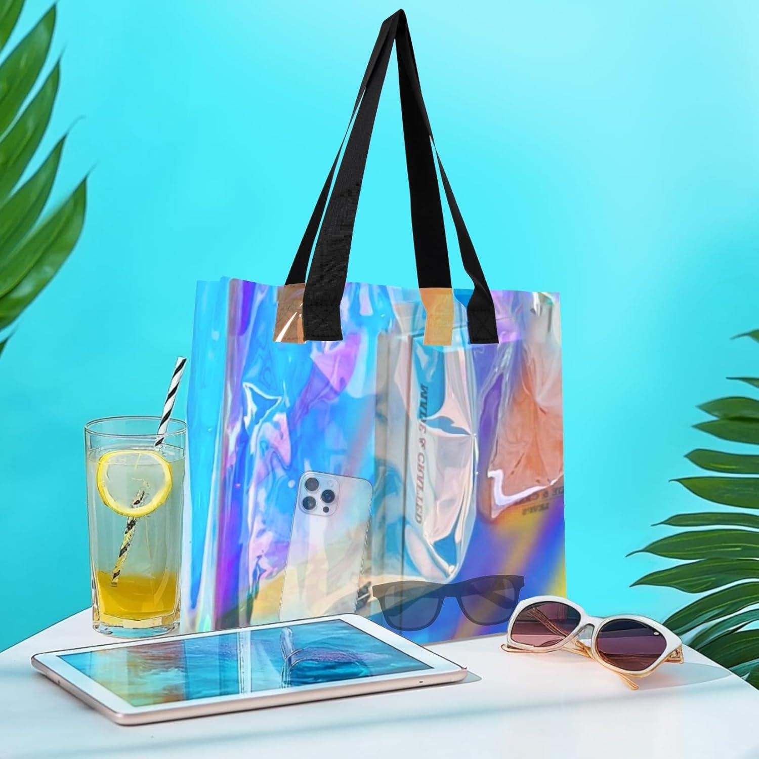 Bolsa Tote Holográfica RAINFLOW 33x10x30cm Reutilizable