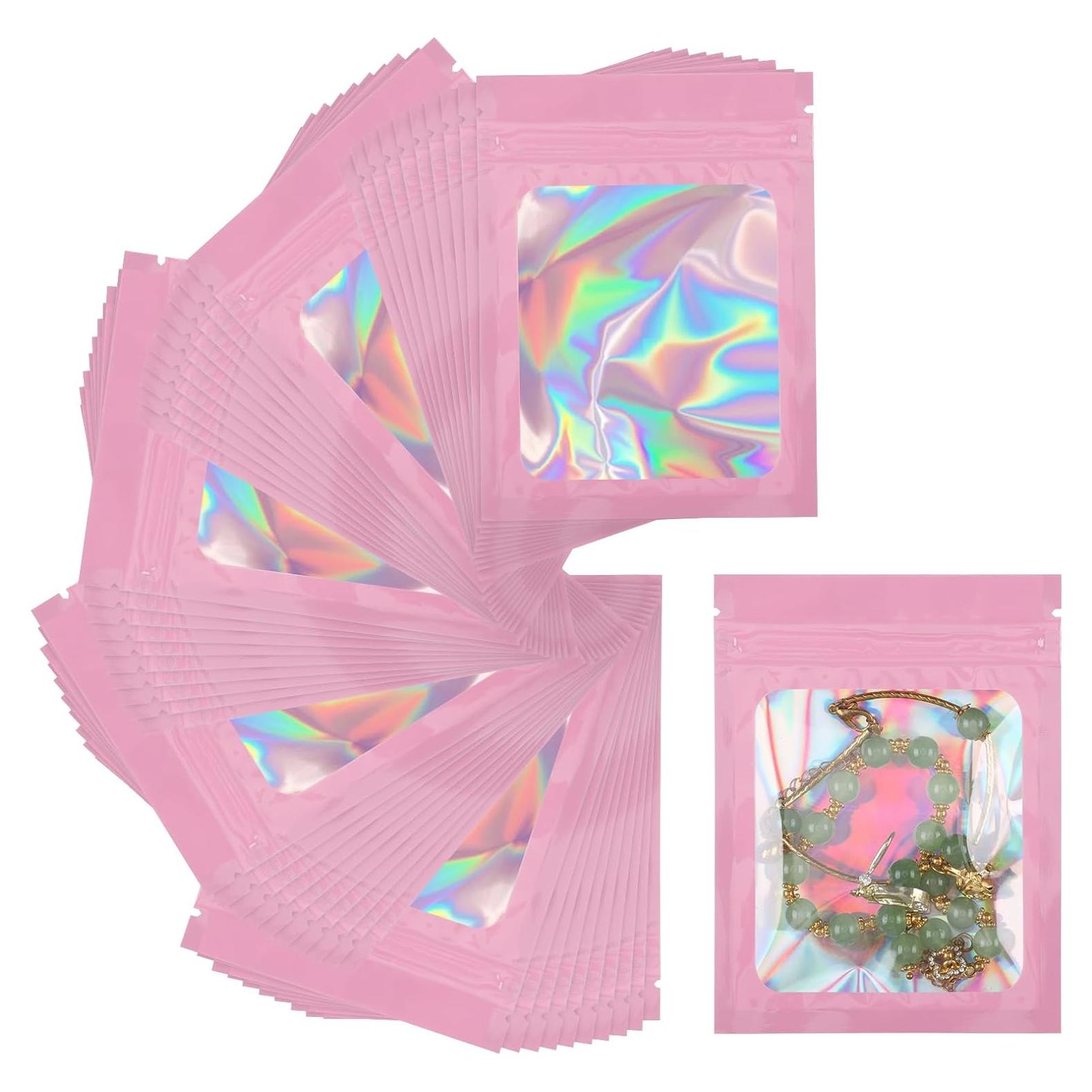 Bolsas Mylar Holográficas Svaldo 8x9 cm - Paquete 100 Unidades