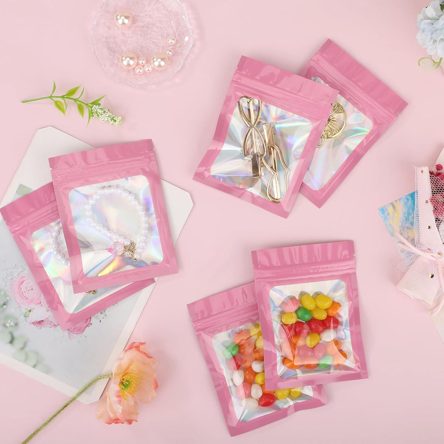 Bolsas Mylar Holográficas Svaldo 8x9 cm - Paquete 100 Unidades