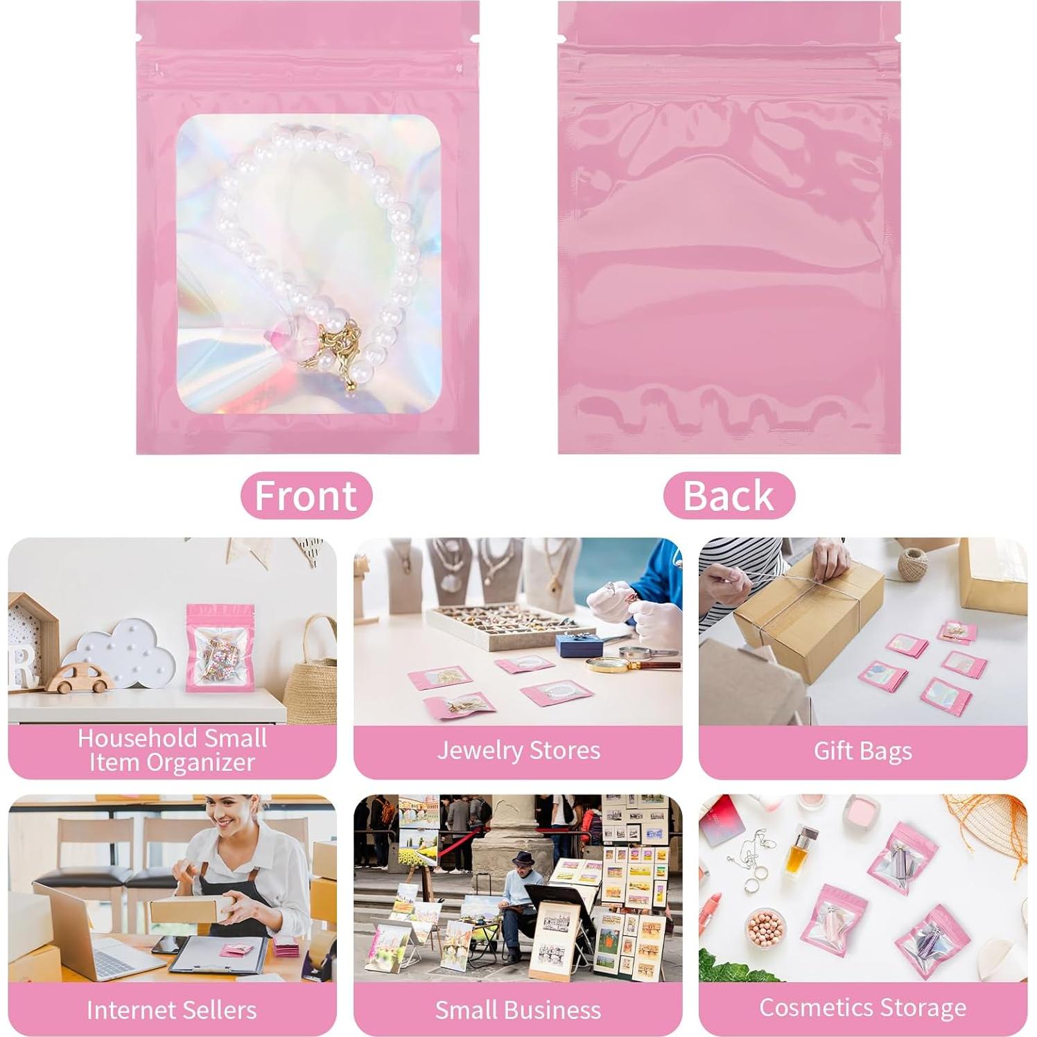 Bolsas Mylar Holográficas Svaldo 8x9 cm - Paquete 100 Unidades