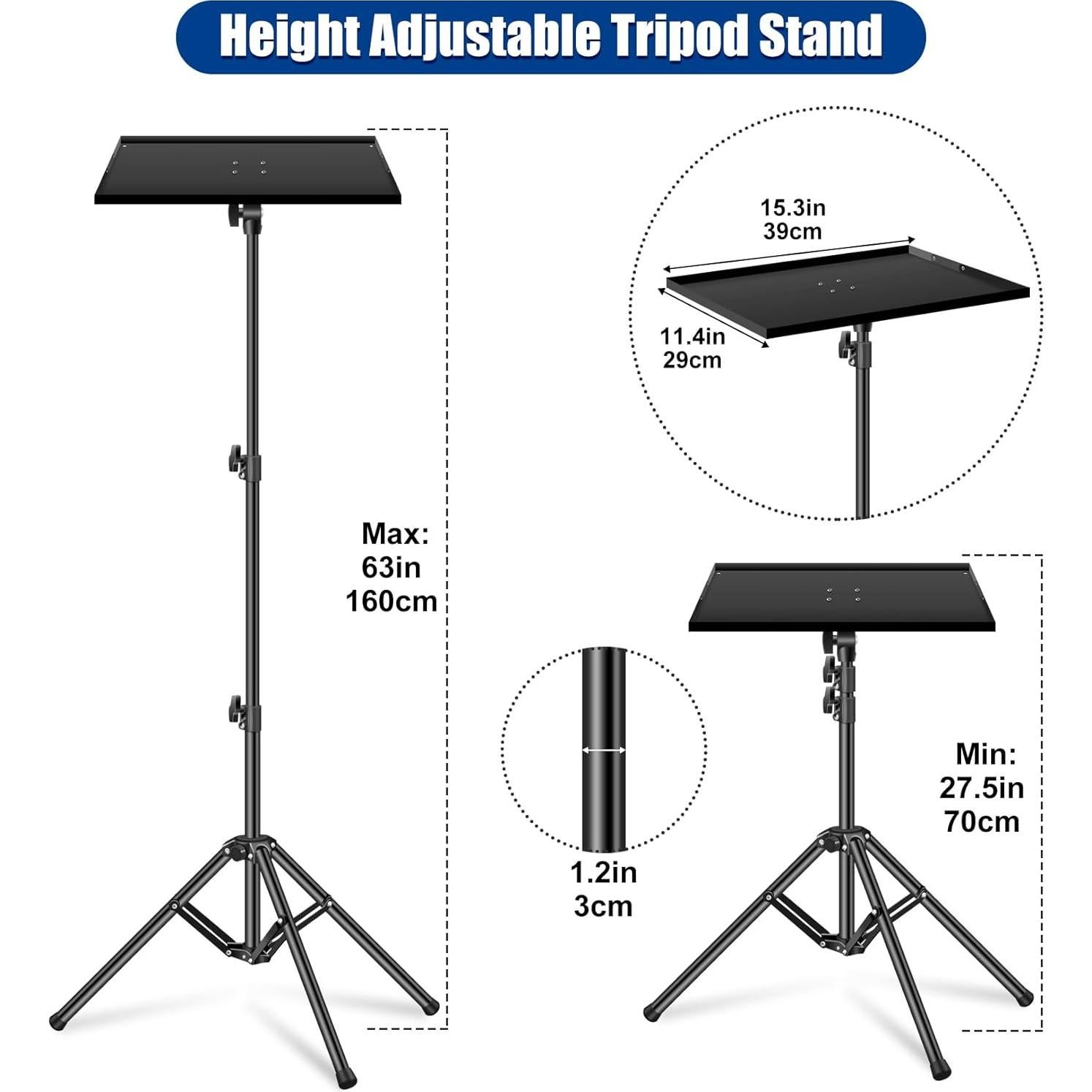 Soporte de trípode ajustable 2-Be-Best para proyector 70-160 cm