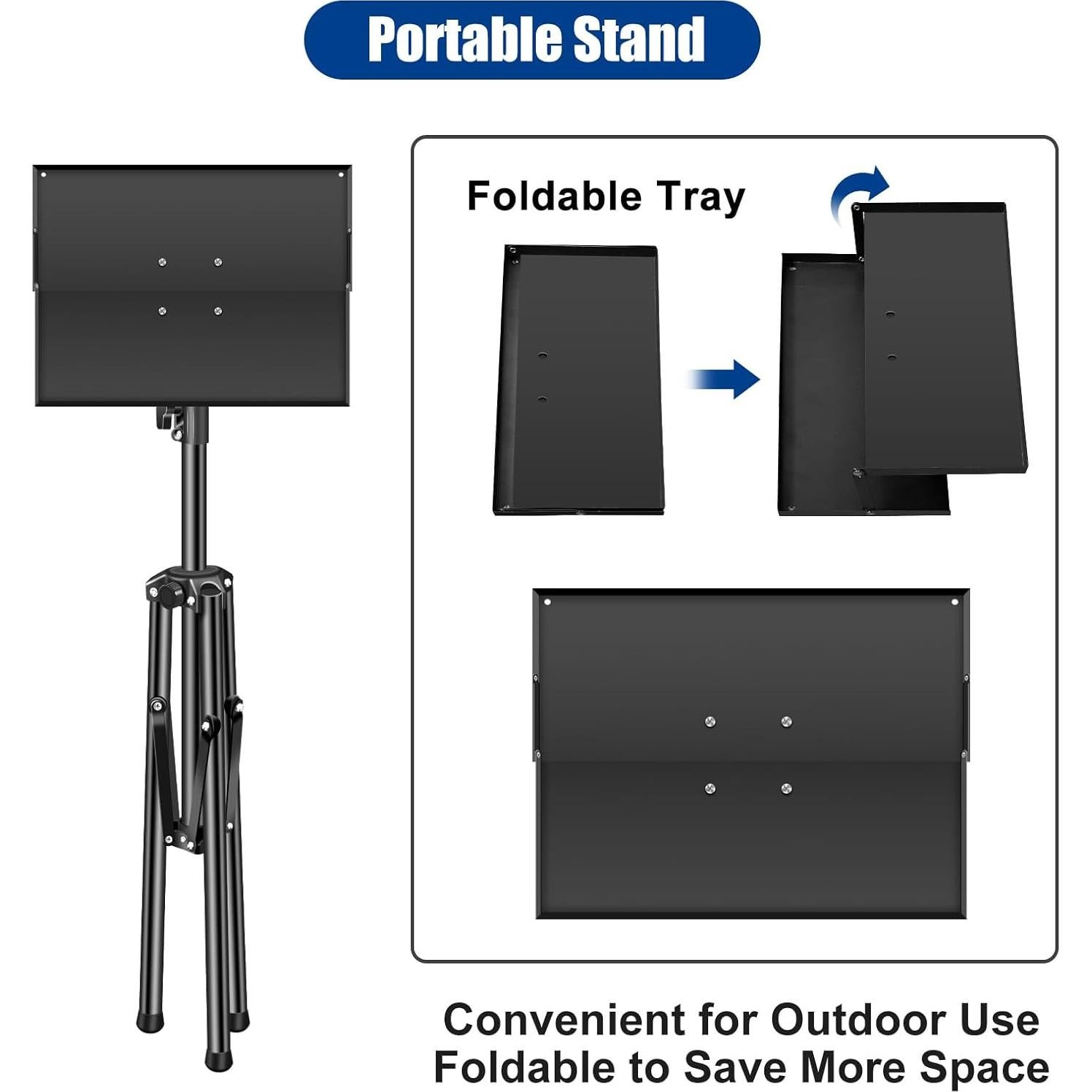 Soporte de trípode ajustable 2-Be-Best para proyector 70-160 cm