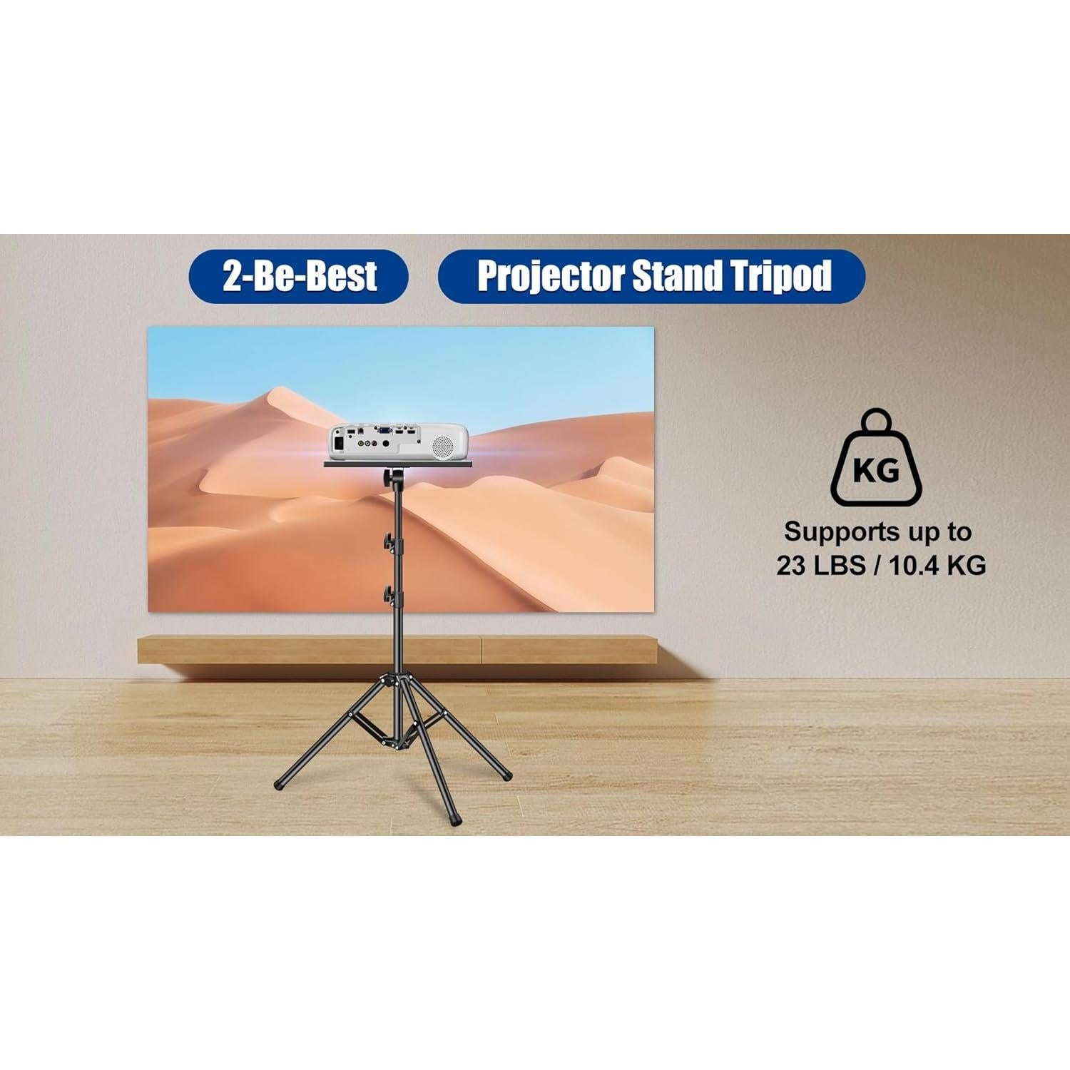 Soporte de trípode ajustable 2-Be-Best para proyector 70-160 cm