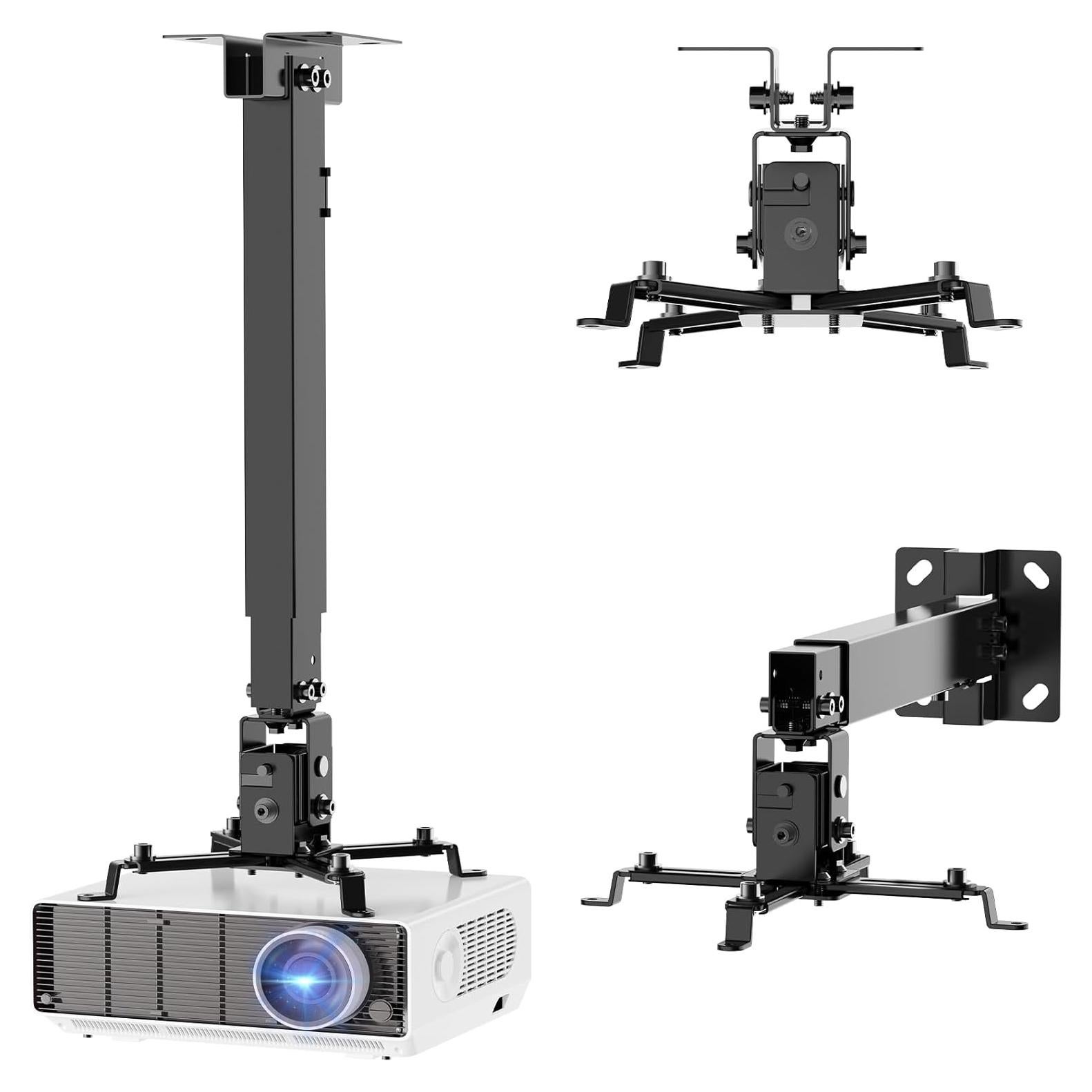 Soporte de Proyector WALI PM-003-B Ajustable Techo/Pared 20kg