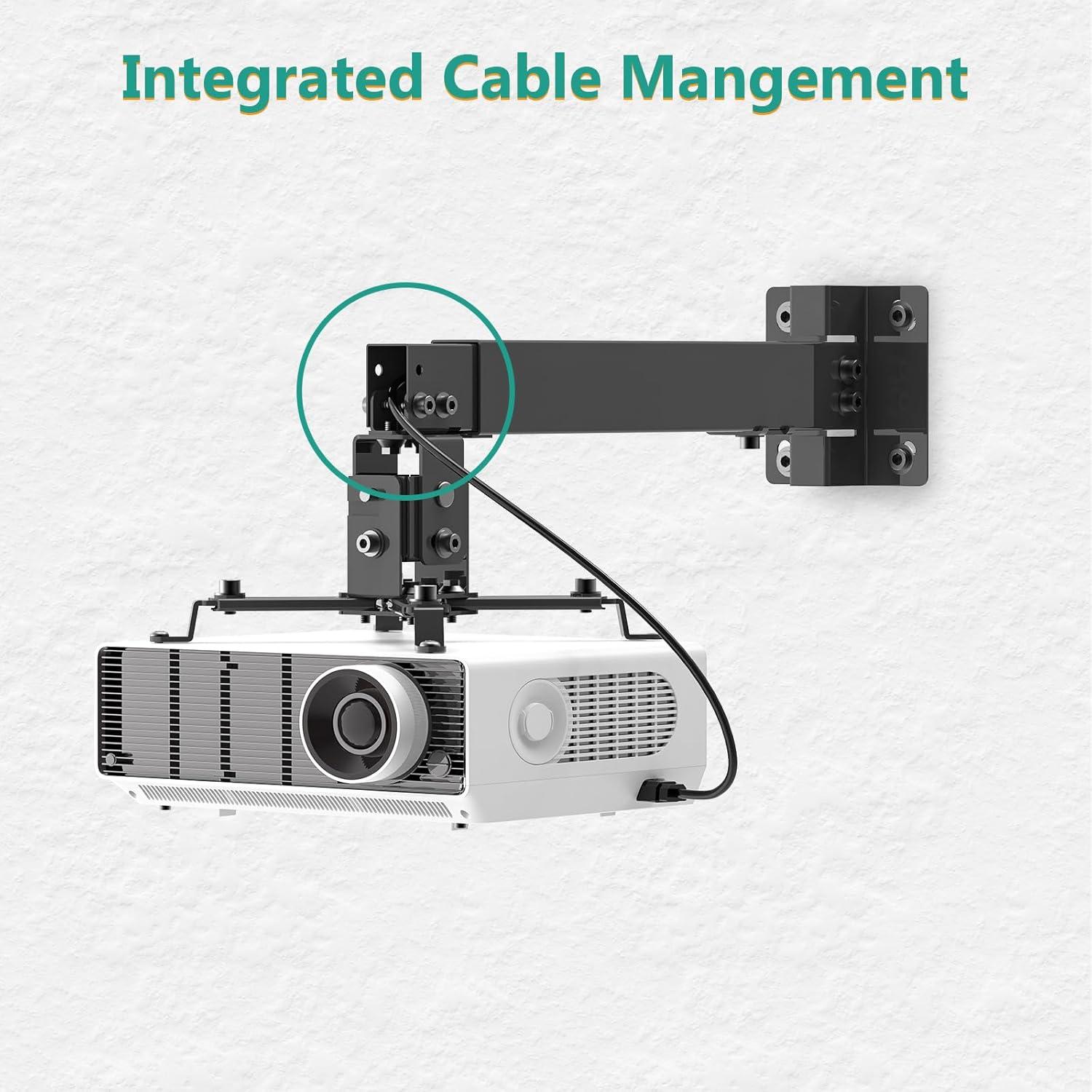 Soporte de Proyector WALI PM-003-B Ajustable Techo/Pared 20kg