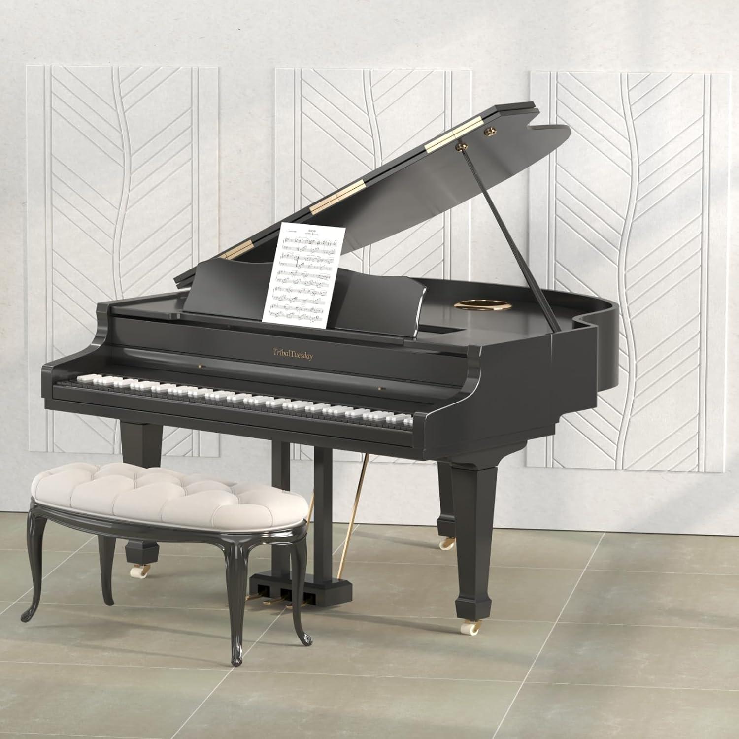 Paneles Acústicos TONOR 4 PCS 120x60 cm Autoadhesivos Blanco