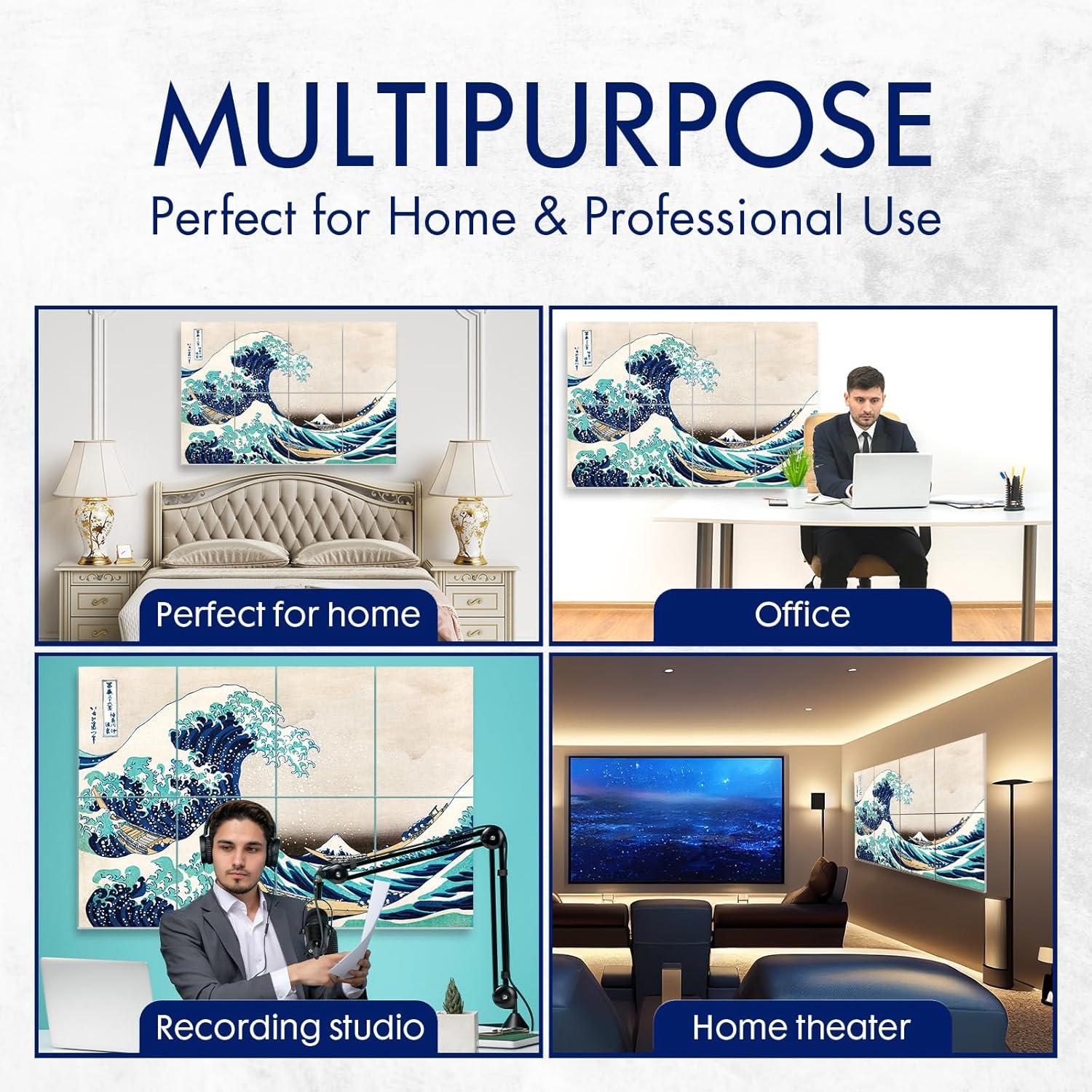 Panel Acústico de Arte Pinwelife 121.9x81.3cm Ukiyo-e