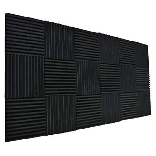 Paquete de 24 Paneles de Espuma Acústica XL 30x30 cm