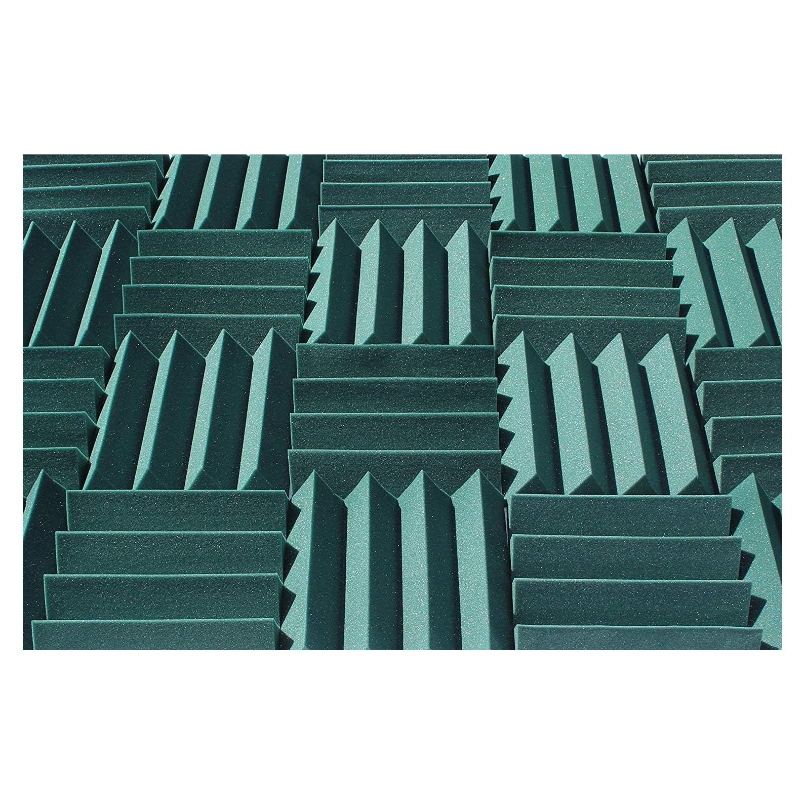 Paneles Acústicos SoundAssured 48 Piezas 30.48x30.48 cm Verde