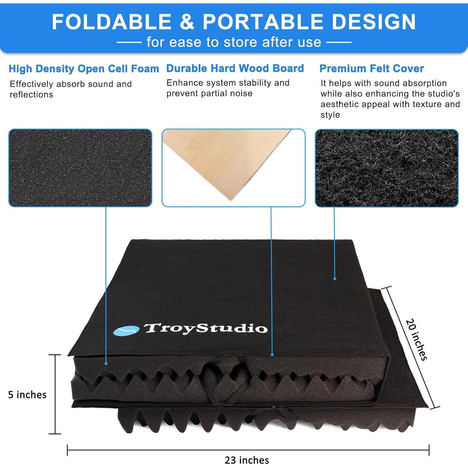 Escudo Aislante de Sonido TroyStudio TS-AcstxPnl 58.42x50.8cm