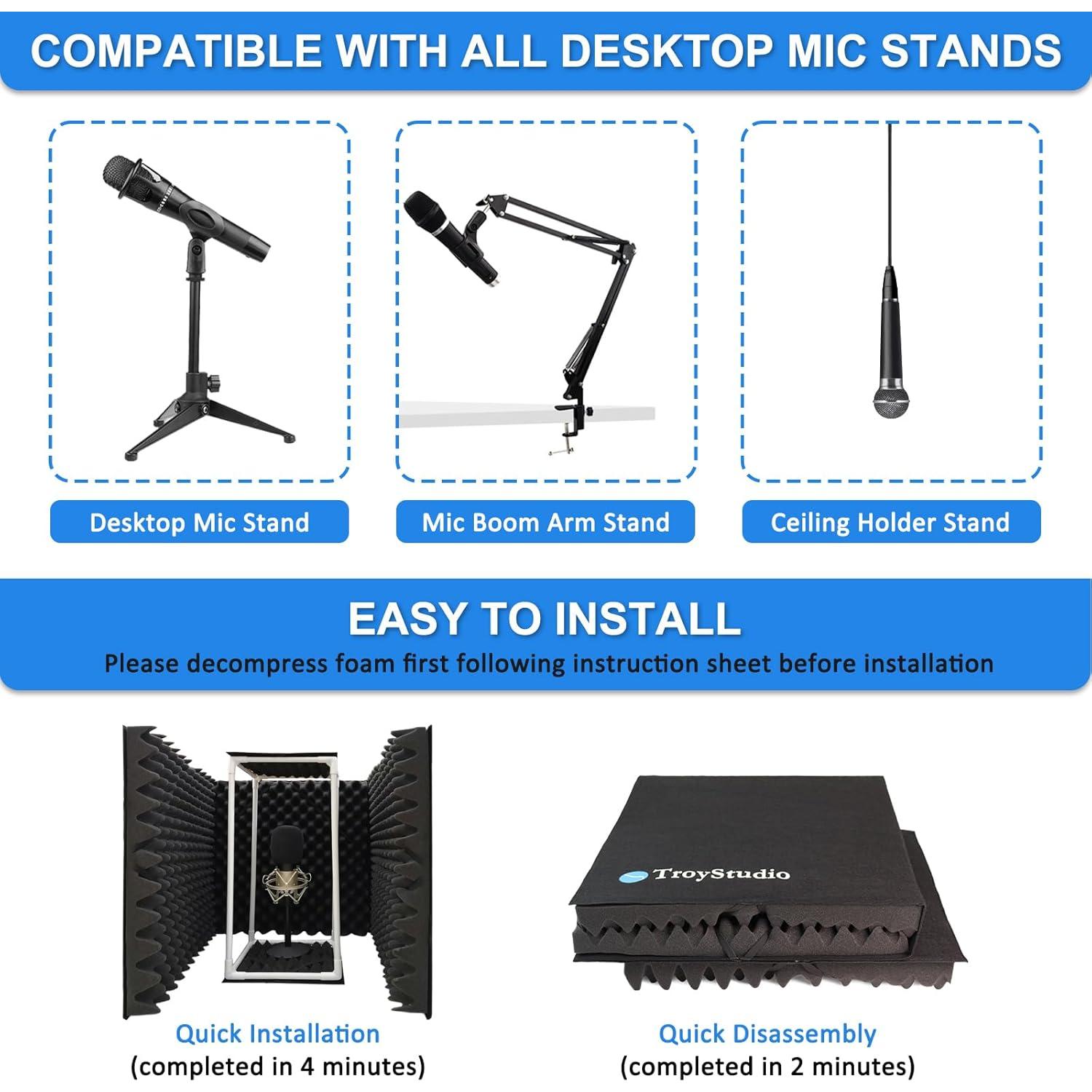 Escudo Aislante de Sonido TroyStudio TS-AcstxPnl 58.42x50.8cm