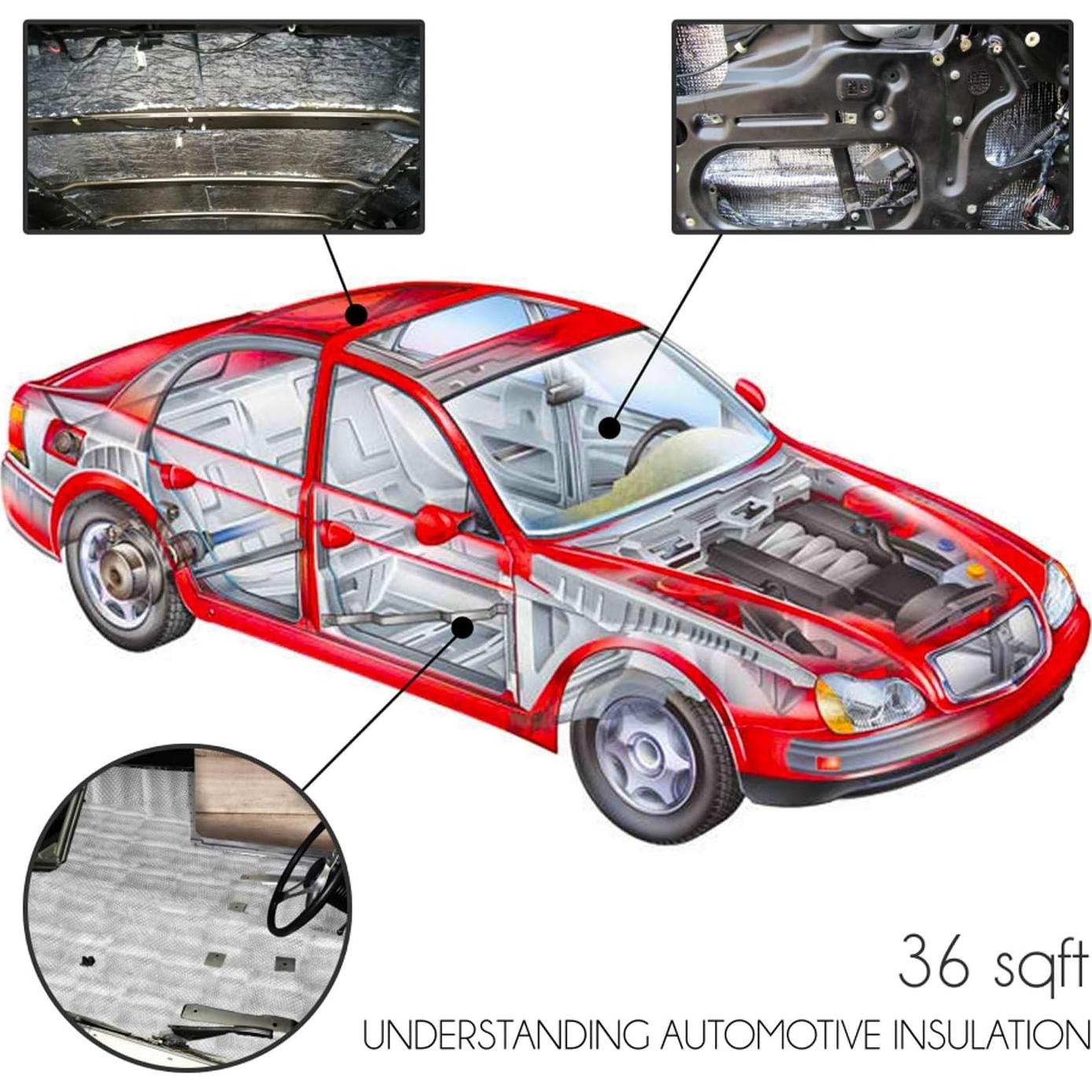 Material Aislante Acústico Pyle Premium 3.34 m² Negro